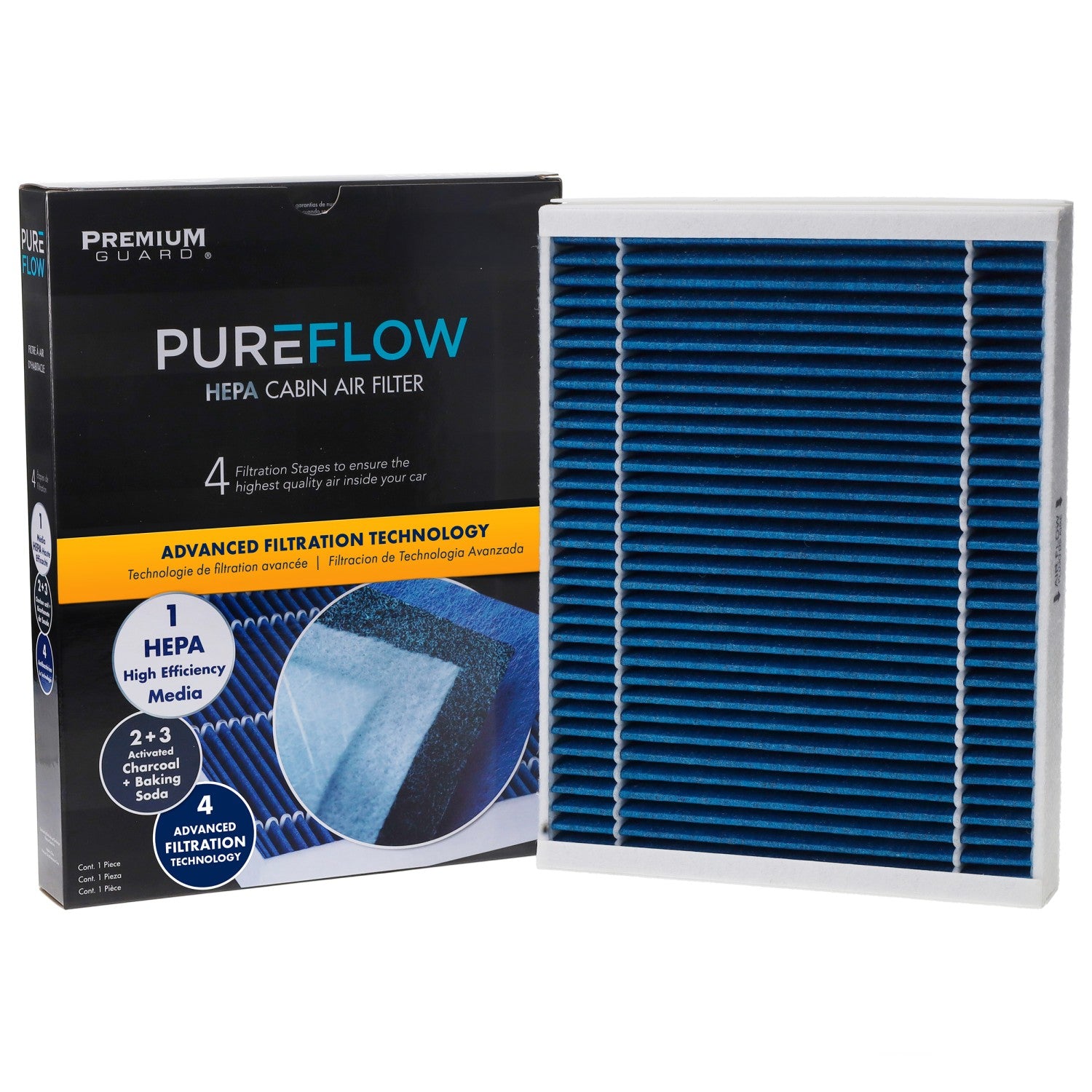 PUREFLOW 2024 Mercedes-Benz EQE 350 Cabin Air Filter with HEPA and Antibacterial Technology, PC99164HX