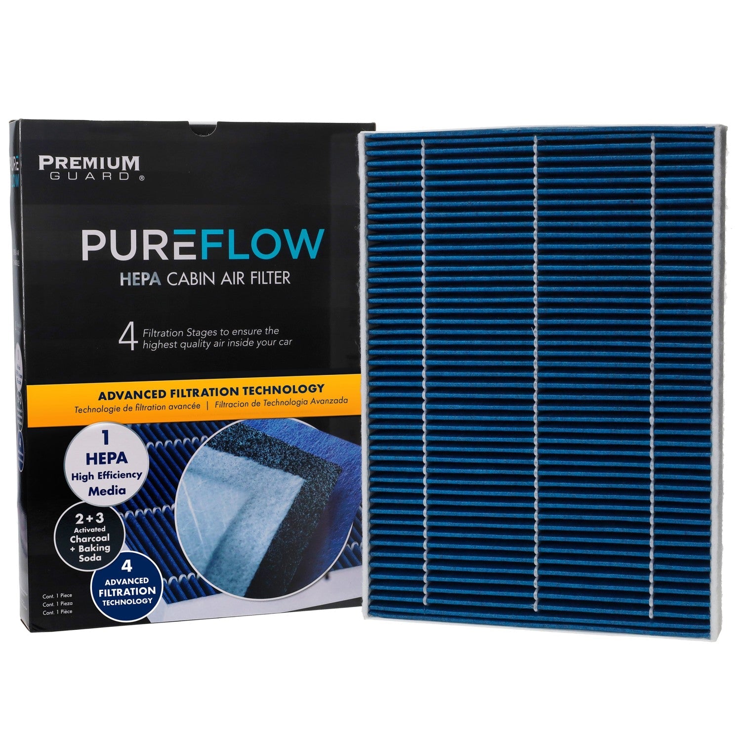PUREFLOW 2027 Volvo XC60 Cabin Air Filter with HEPA and Antibacterial Technology, PC99264HX