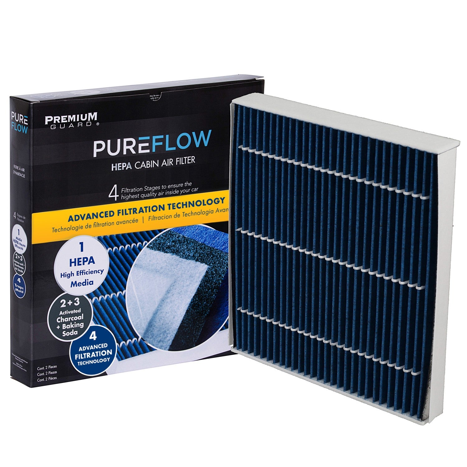 PUREFLOW® 2019 Toyota C-HR Cabin Air Filter with HEPA and Antibacterial Technology, PC99266HX