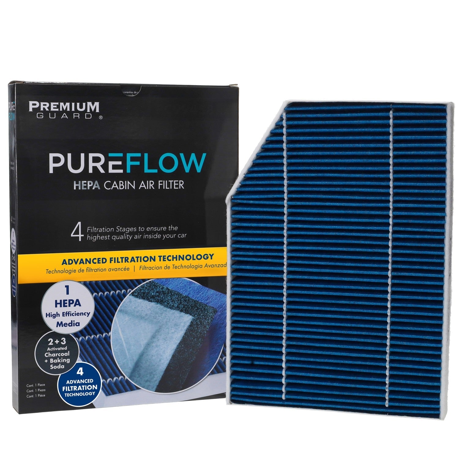 PUREFLOW® 2027 BMW 430i xDrive Gran Coupe Cabin Air Filter with HEPA and Antibacterial Technology, PC99458HX