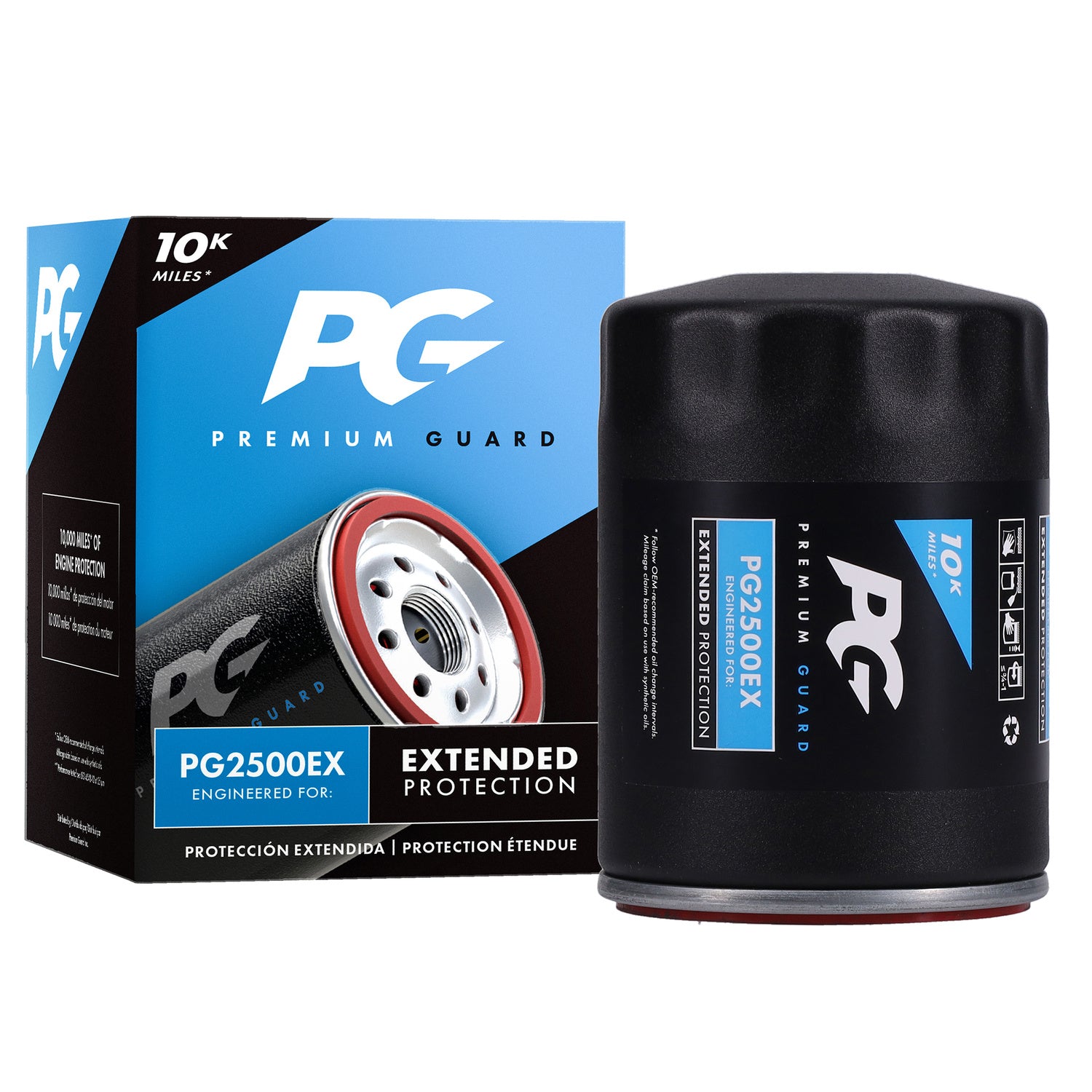 PG PG2500EX Extended Performance Oil Filter | Fits 2025 Ford Transit