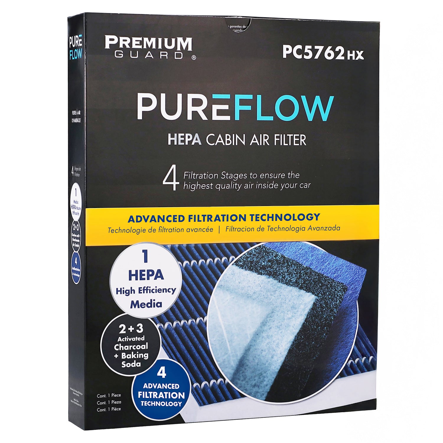 PUREFLOW® 2016 Porsche Cayenne Cabin Air Filter with HEPA and Antibacterial Technology, PC5762HX