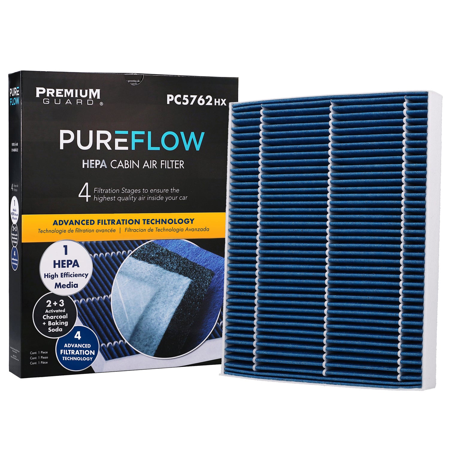 PUREFLOW® 2023 Volkswagen Amarok Cabin Air Filter with HEPA and Antibacterial Technology, PC5762HX