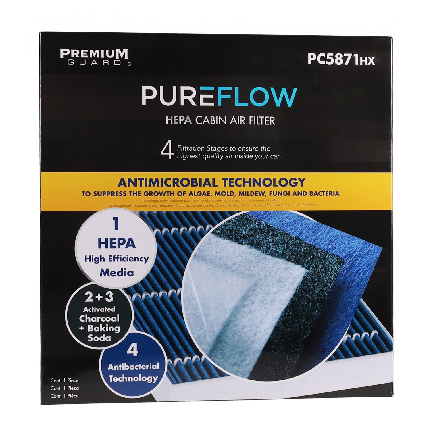 PUREFLOW® 2011 Nissan Maxima Cabin Air Filter with HEPA and Antibacterial Technology, PC5871HX