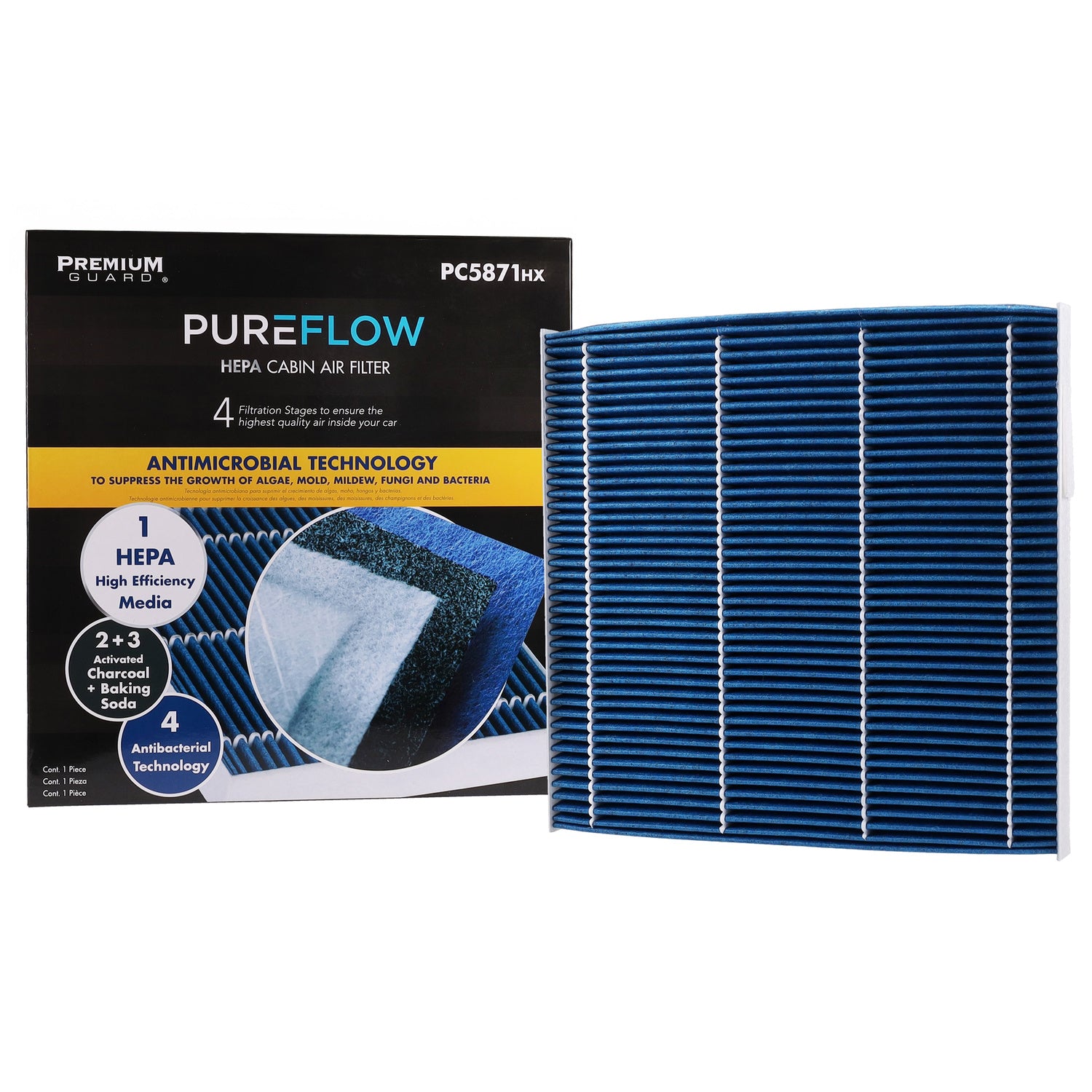 PUREFLOW® 2012 Nissan Murano Cabin Air Filter with HEPA and Antibacterial Technology, PC5871HX