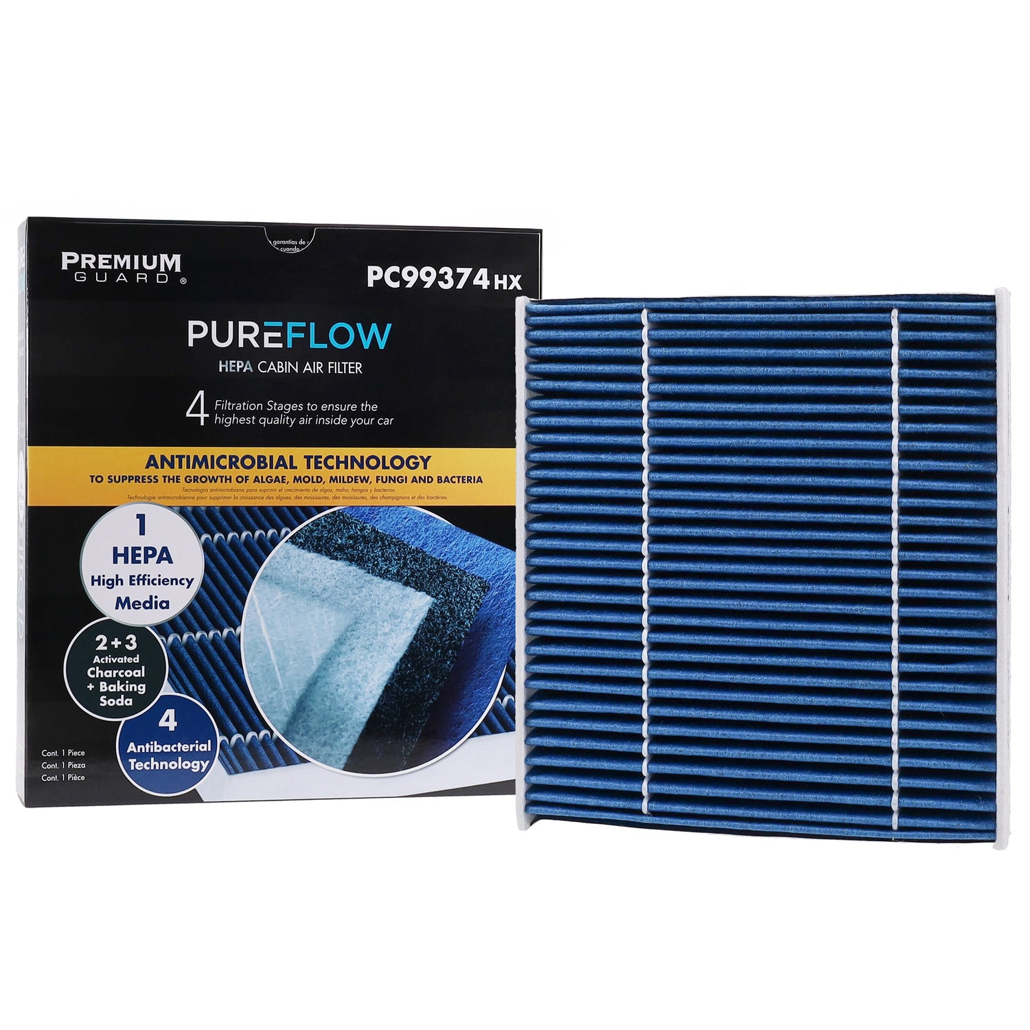 PUREFLOW® 2025 Nissan V-Drive Cabin Air Filter with HEPA and Antibacterial Technology, PC99374HX