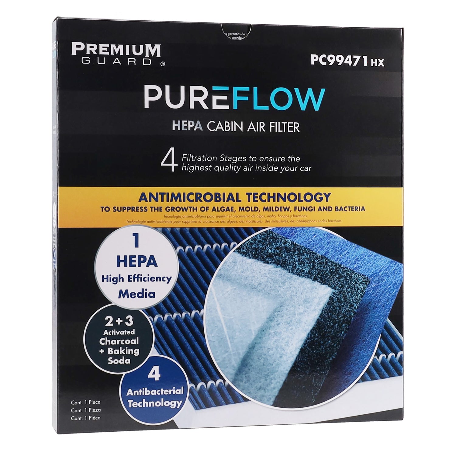 PUREFLOW® 2023 Jeep Cherokee Cabin Air Filter with HEPA and Antibacterial Technology, PC99471HX