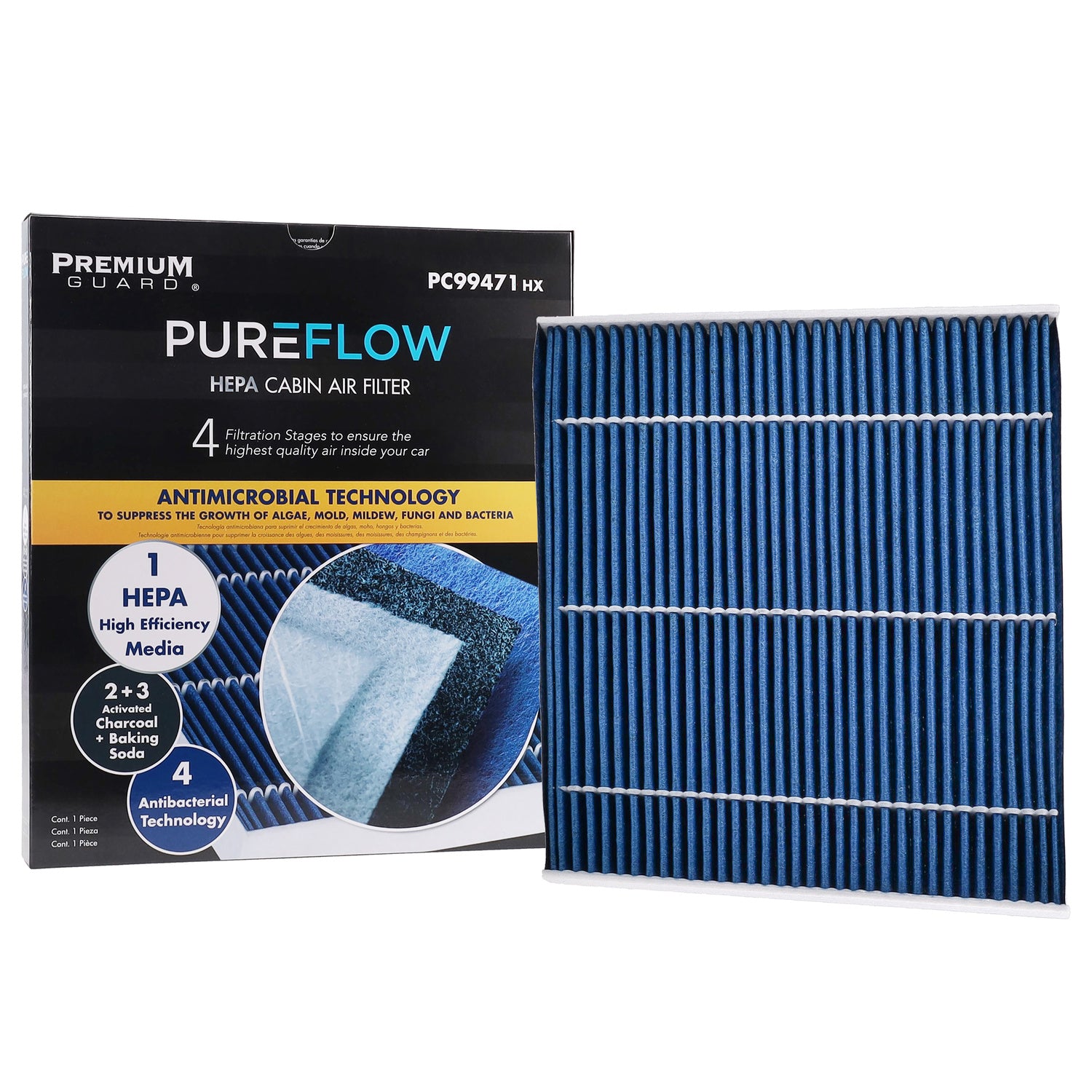 PUREFLOW® 2023 Jeep Cherokee Cabin Air Filter with HEPA and Antibacterial Technology, PC99471HX