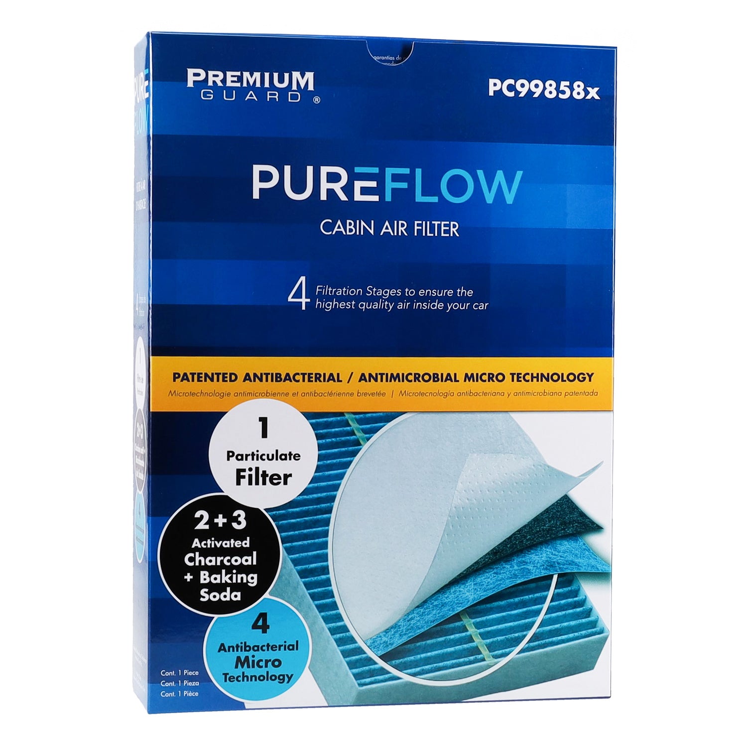 PUREFLOW® 2020 Land Rover Range Rover Evoque Cabin Air Filter with Antibacterial Technology, PC99858X