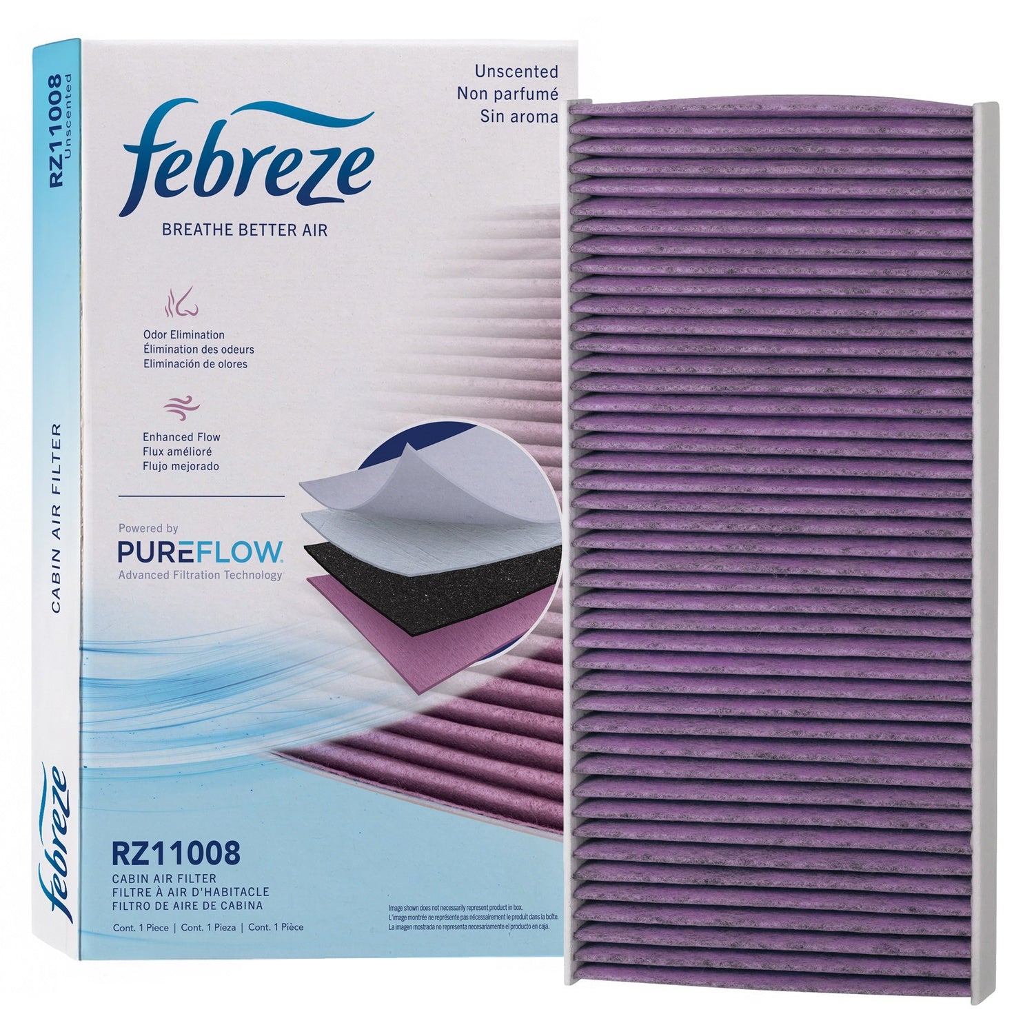 Febreze Odor Control Cabin Air Filter by PUREFLOW RZ11008 | Fits 2025 Volkswagen ID.4