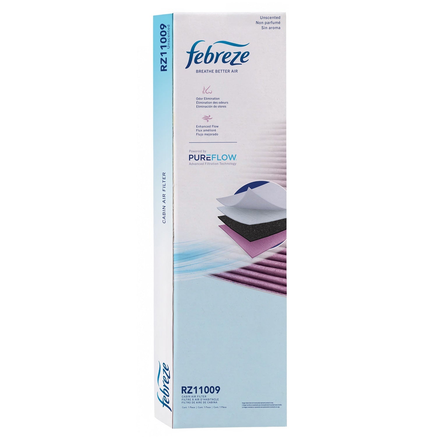 Febreze Odor Control Cabin Air Filter by PUREFLOW RZ11009 | Fits 2005 Mini Cooper