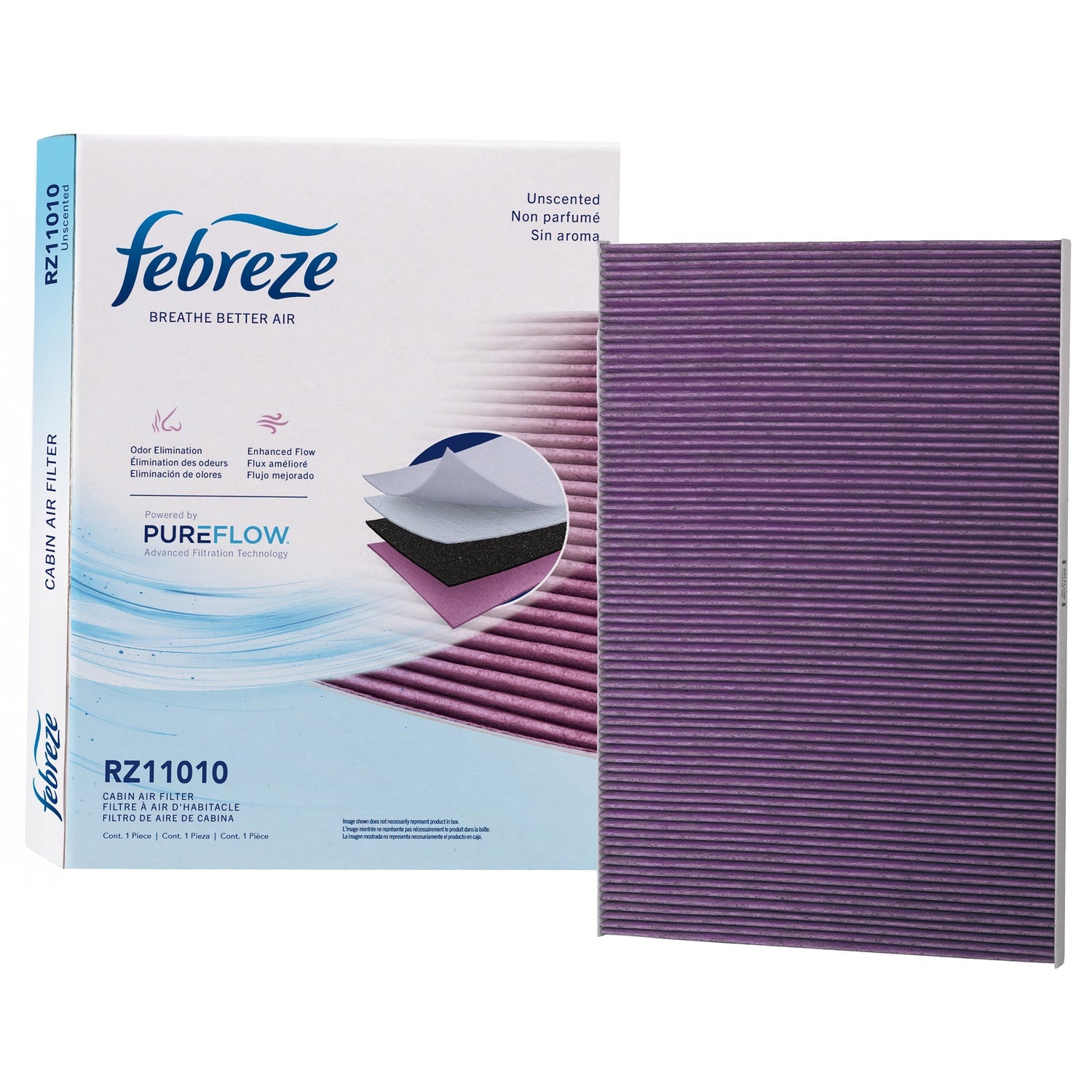 Febreze Odor Control Cabin Air Filter by PUREFLOW RZ11010 | Fits 2024 Mercedes-Benz EQE AMG