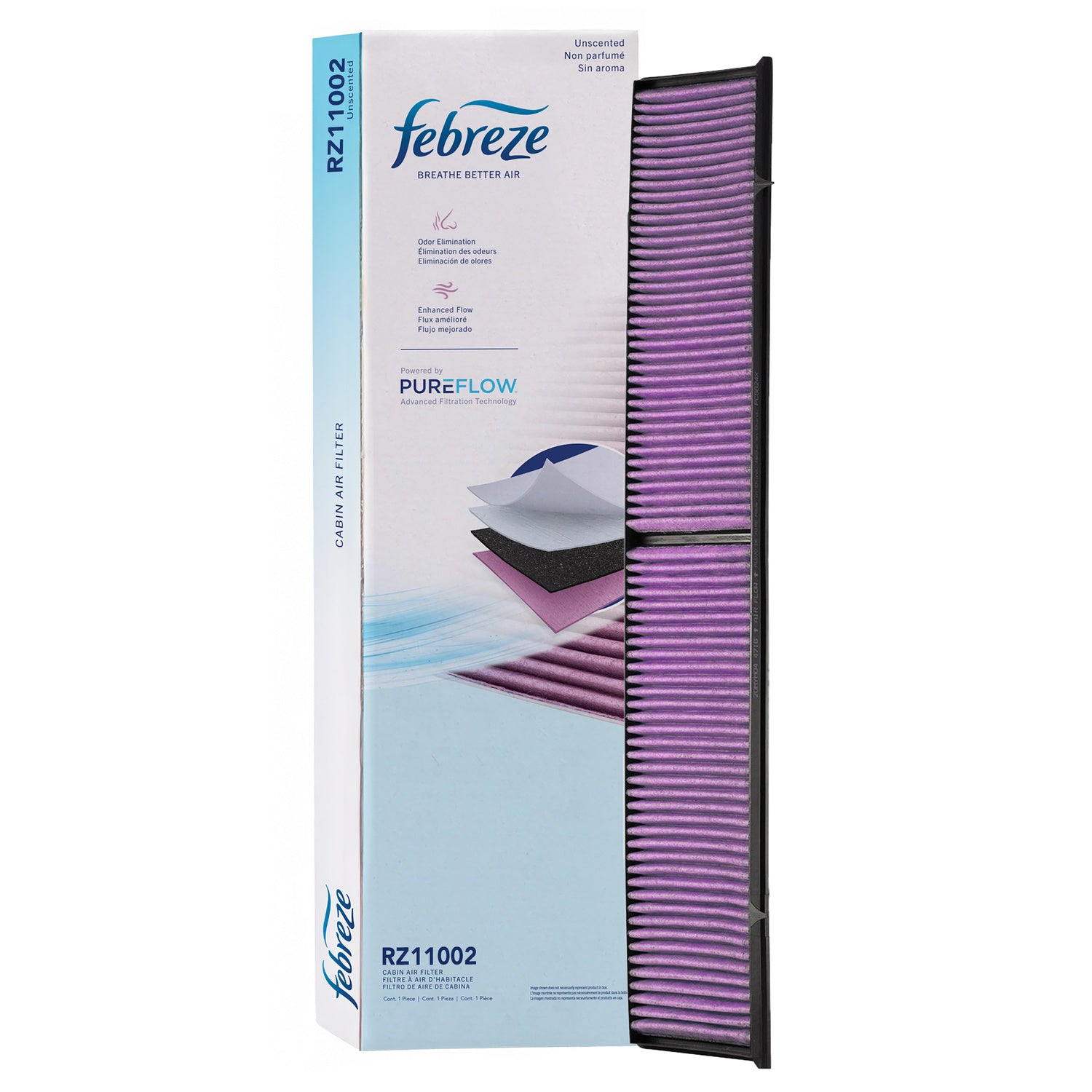 Febreze Odor Control Cabin Air Filter by PUREFLOW RZ11002 | Fits 2010 BMW 125i
