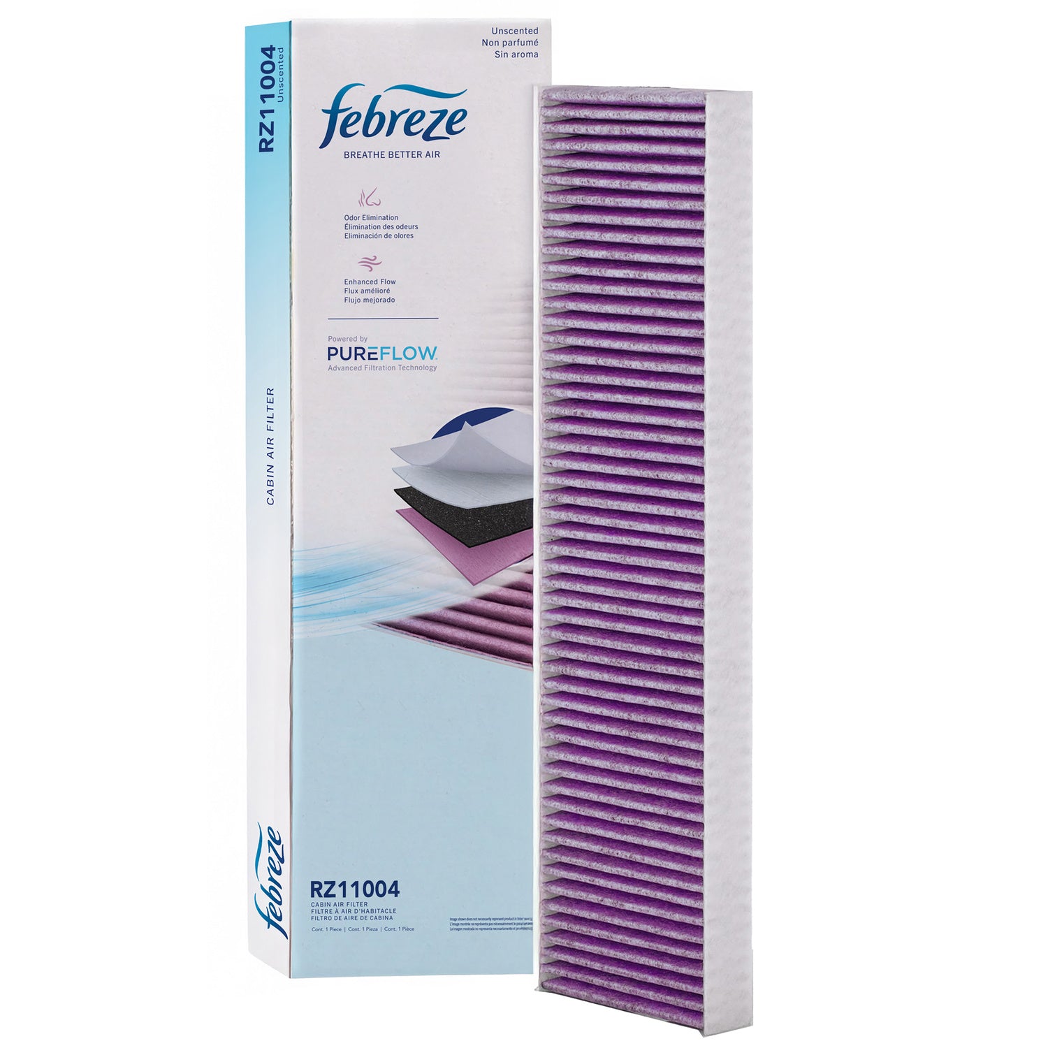 Febreze Odor Control Cabin Air Filter by PUREFLOW RZ11004 | Fits 2002 Saturn Vue