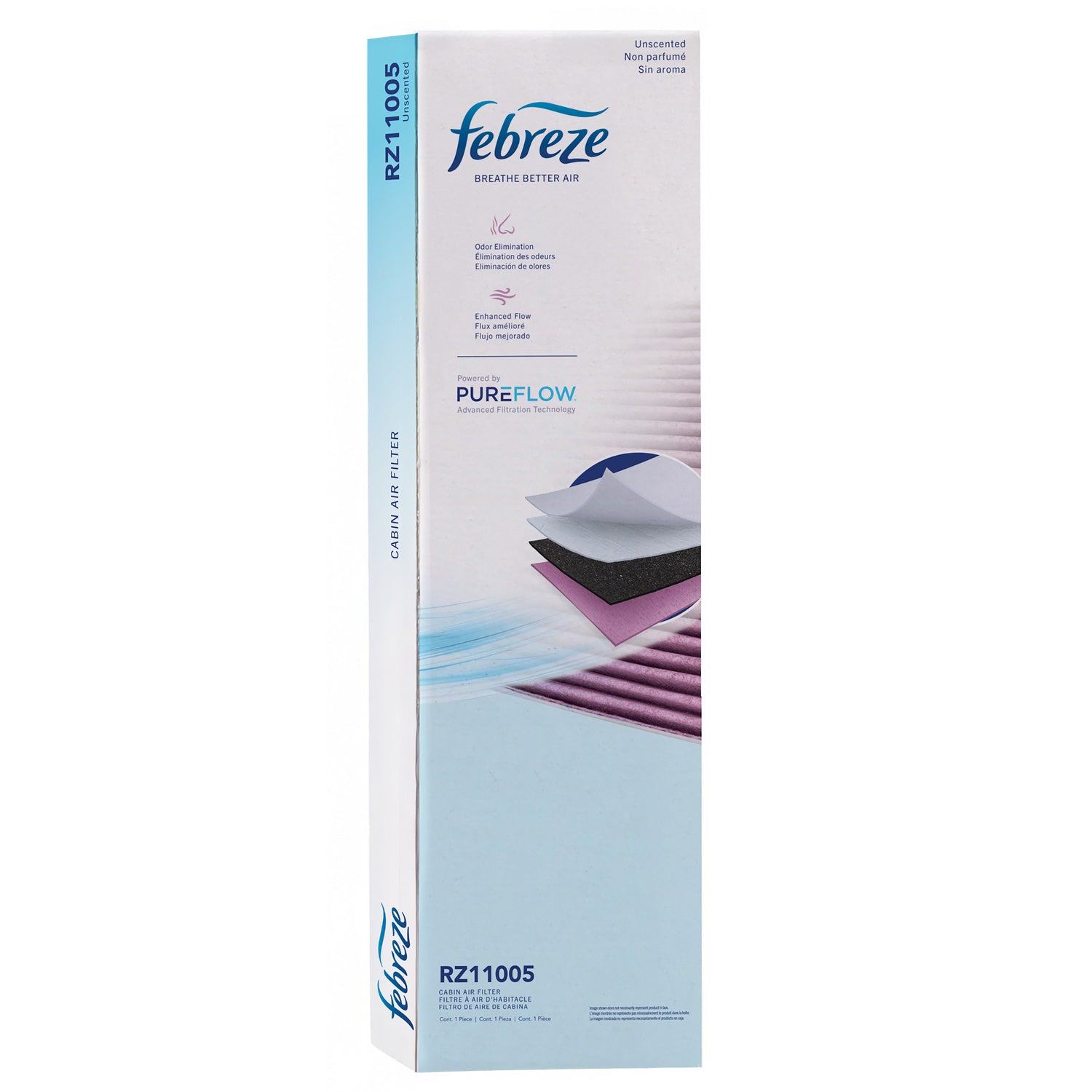 Febreze Odor Control Cabin Air Filter by PUREFLOW RZ11005 | Fits 2017 Mini Cooper Countryman