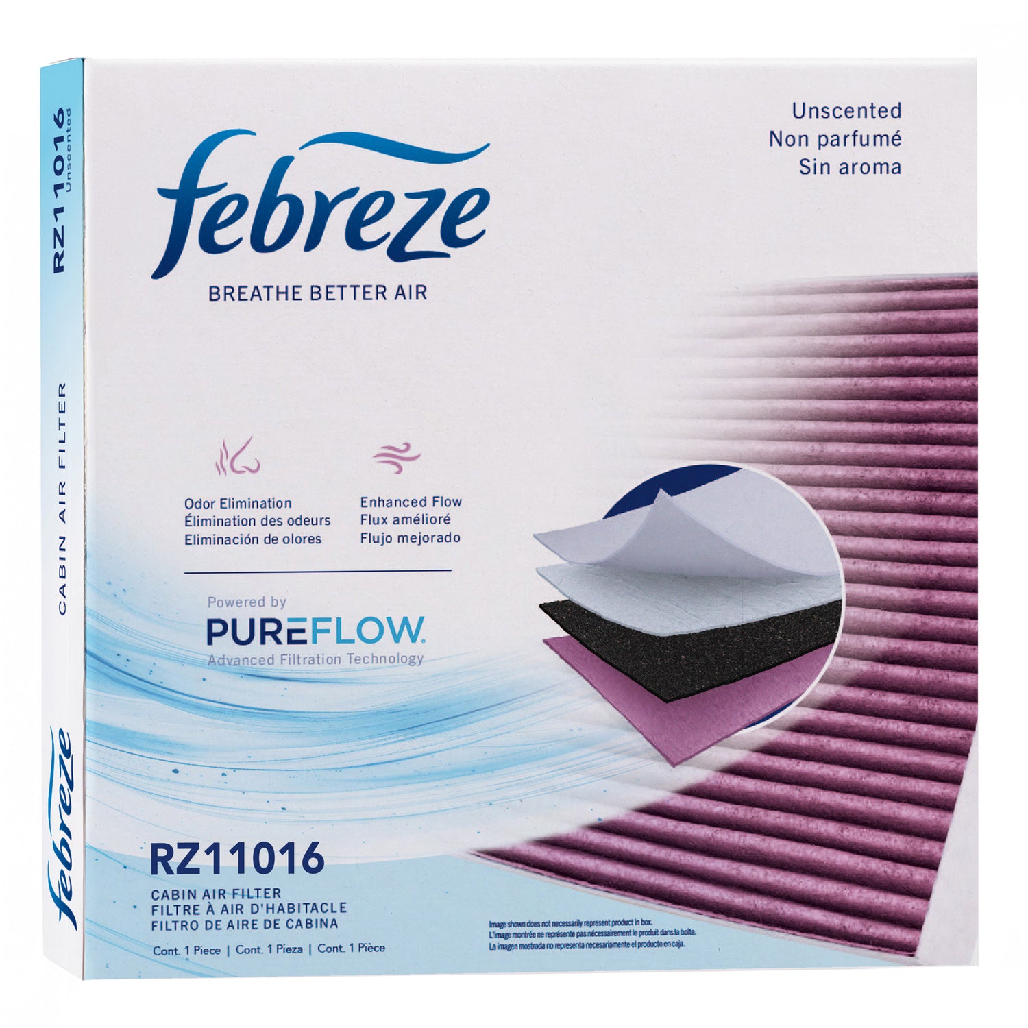 Febreze Odor Control Cabin Air Filter by PUREFLOW RZ11016 | Fits 2014 BMW X6