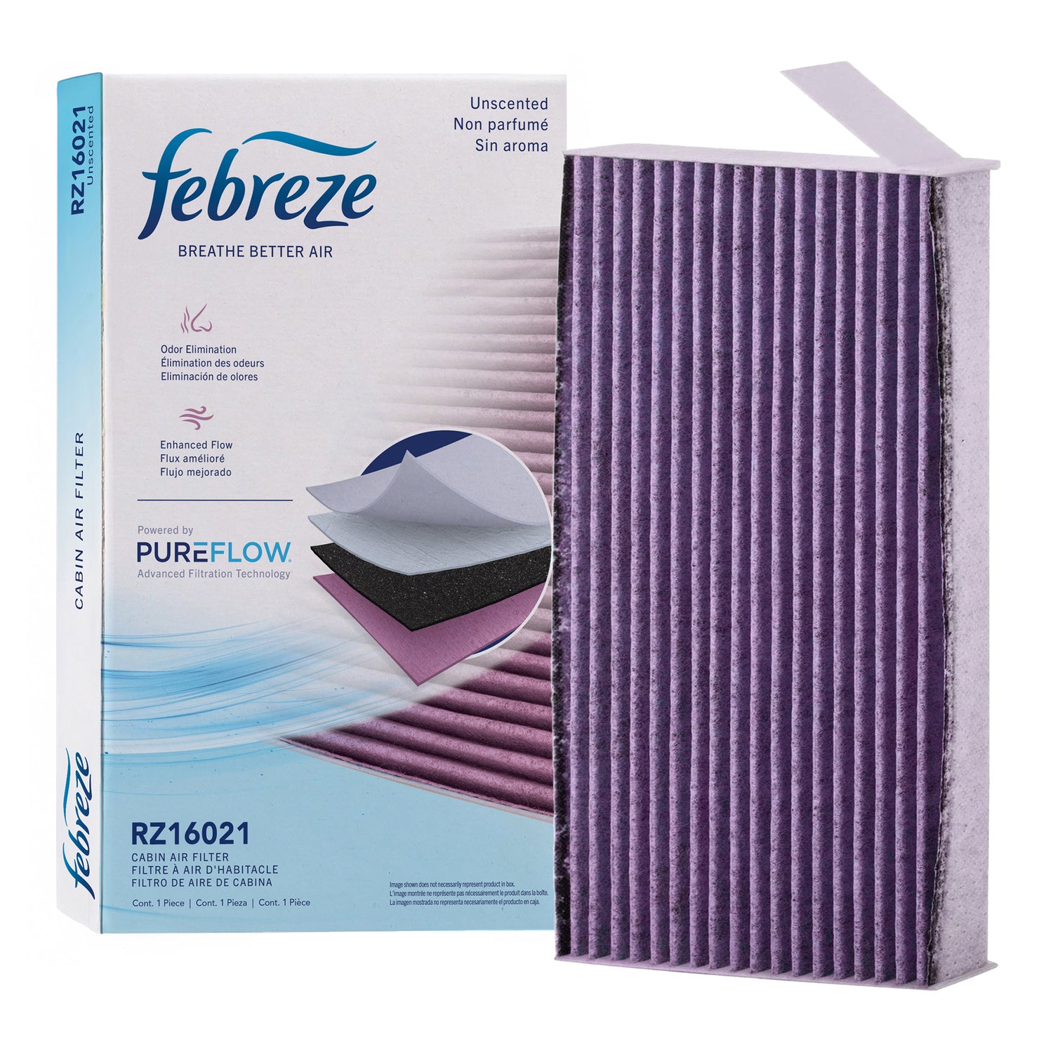 Febreze Odor Control Cabin Air Filter by PUREFLOW RZ16021 | Fits 2017 Nissan Juke