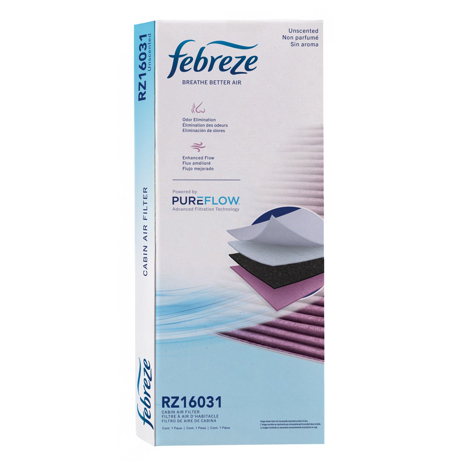 Febreze Odor Control Cabin Air Filter by PUREFLOW RZ16031 | Fits 2011 Ford Transit Connect