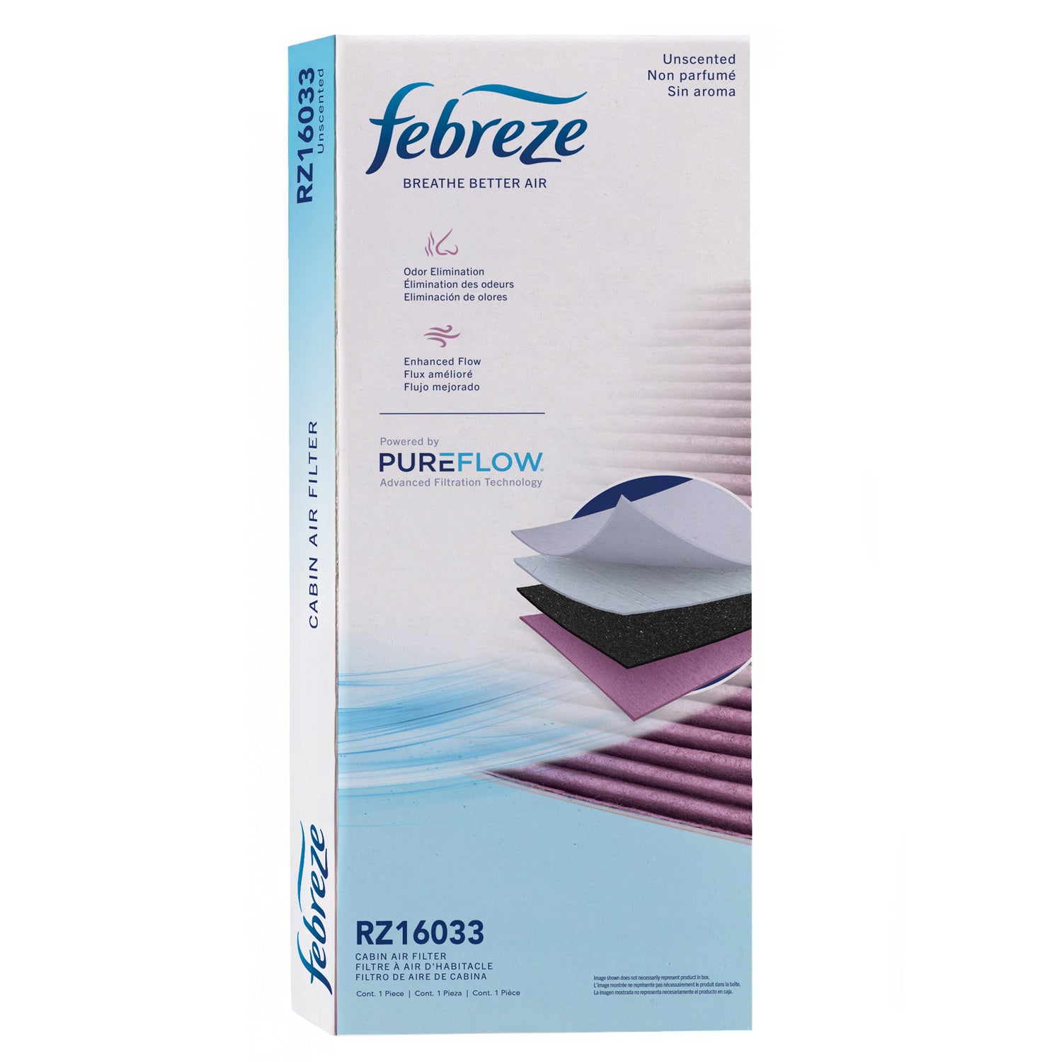 Febreze Odor Control Cabin Air Filter by PUREFLOW RZ16033 | Fits 2019 Freightliner Sprinter 4500