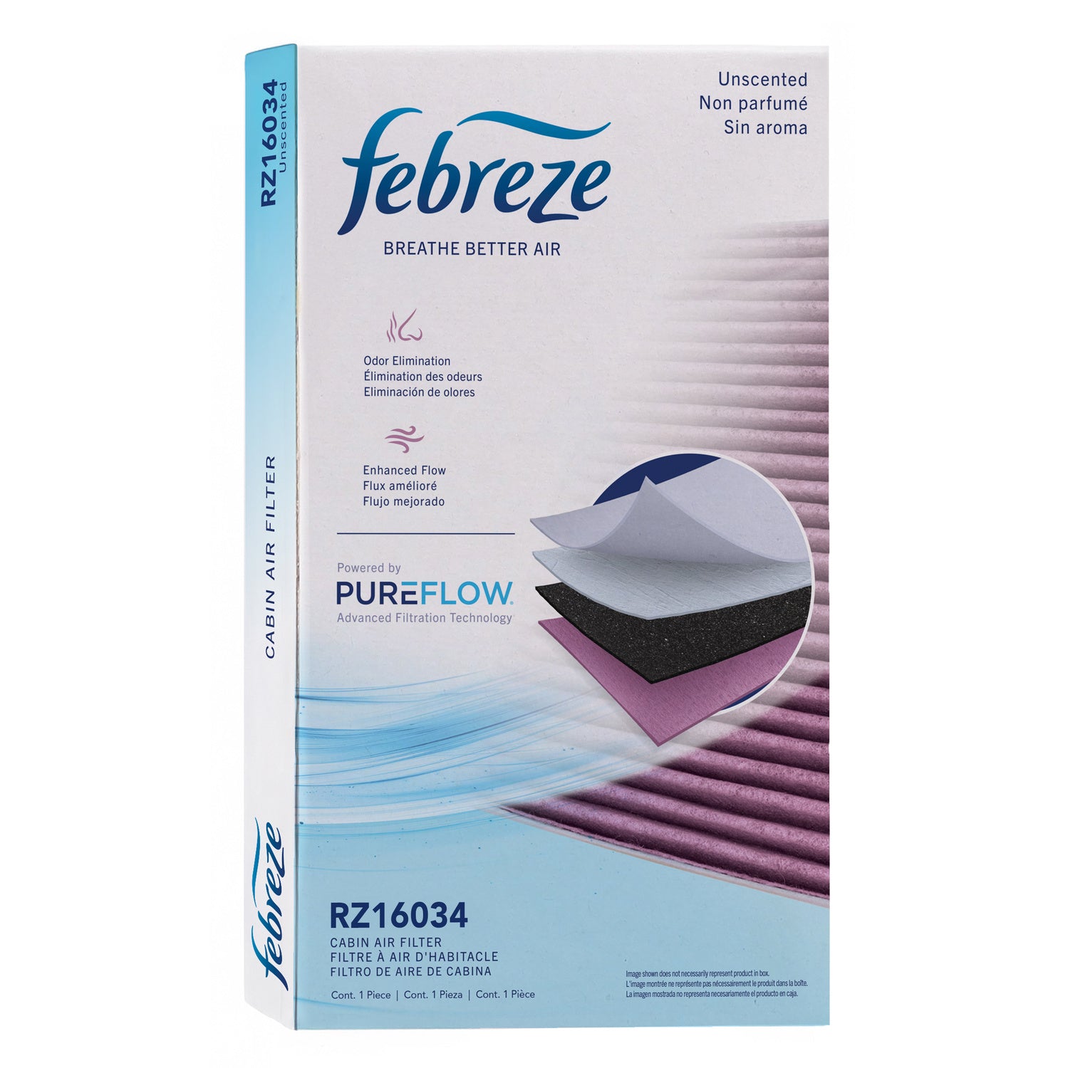 Febreze Odor Control Cabin Air Filter by PUREFLOW RZ16034 | Fits 2005 Land Rover LR3