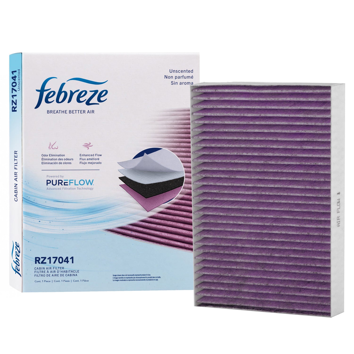 Febreze Odor Control Cabin Air Filter by PUREFLOW RZ17041 | Fits 2015 Chevrolet Traverse