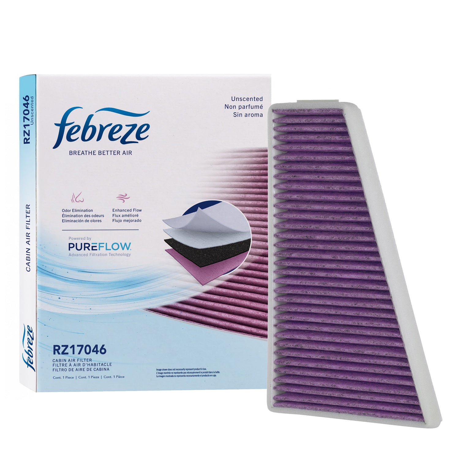 Febreze Odor Control Cabin Air Filter by PUREFLOW RZ17046 | Fits 1996 Mercury Sable