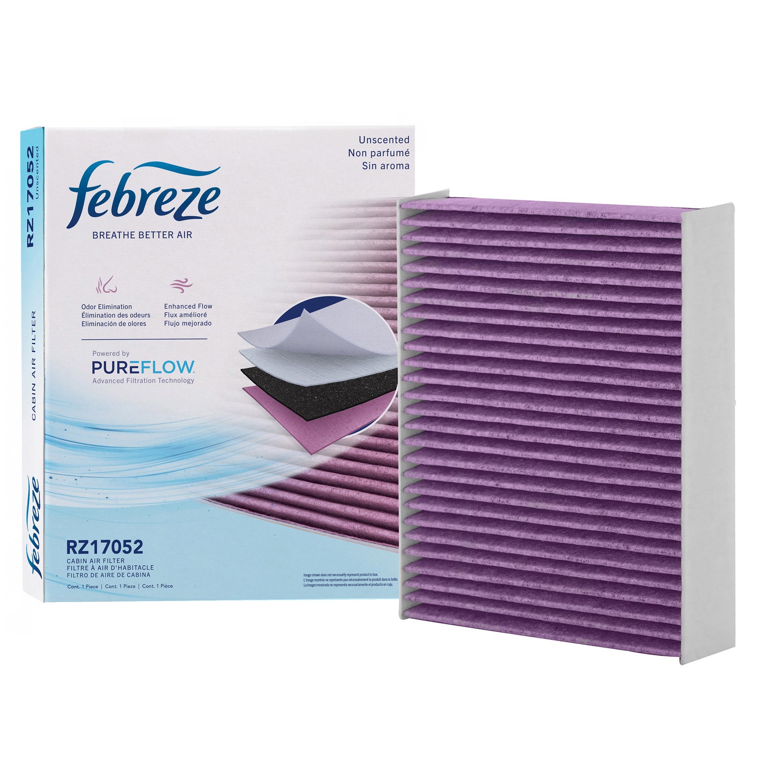 Febreze Odor Control Cabin Air Filter by PUREFLOW RZ17052 | Fits 2024 Subaru Legacy