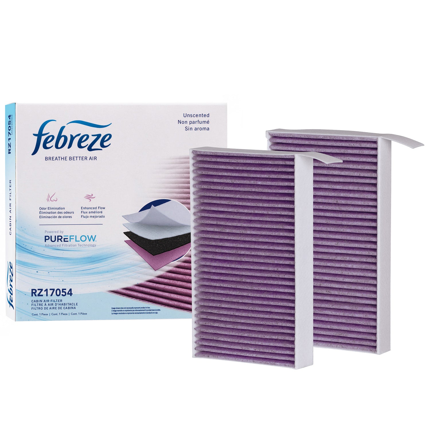 Febreze Odor Control Cabin Air Filter by PUREFLOW RZ17054 | Fits 2021 Tesla 3