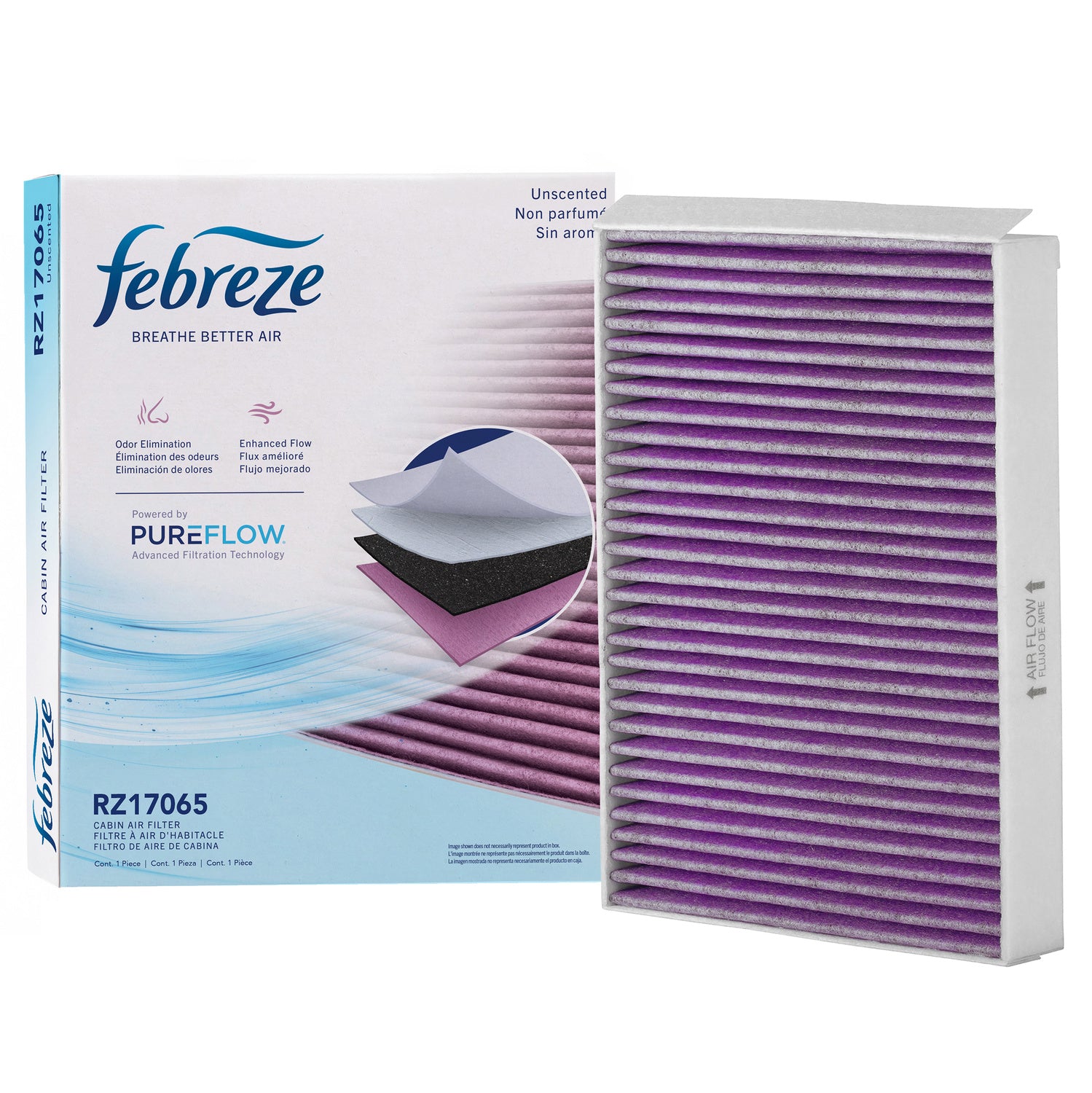 Febreze Odor Control Cabin Air Filter by PUREFLOW RZ17065 | Fits 2023 Mercedes-Benz E63 AMG S