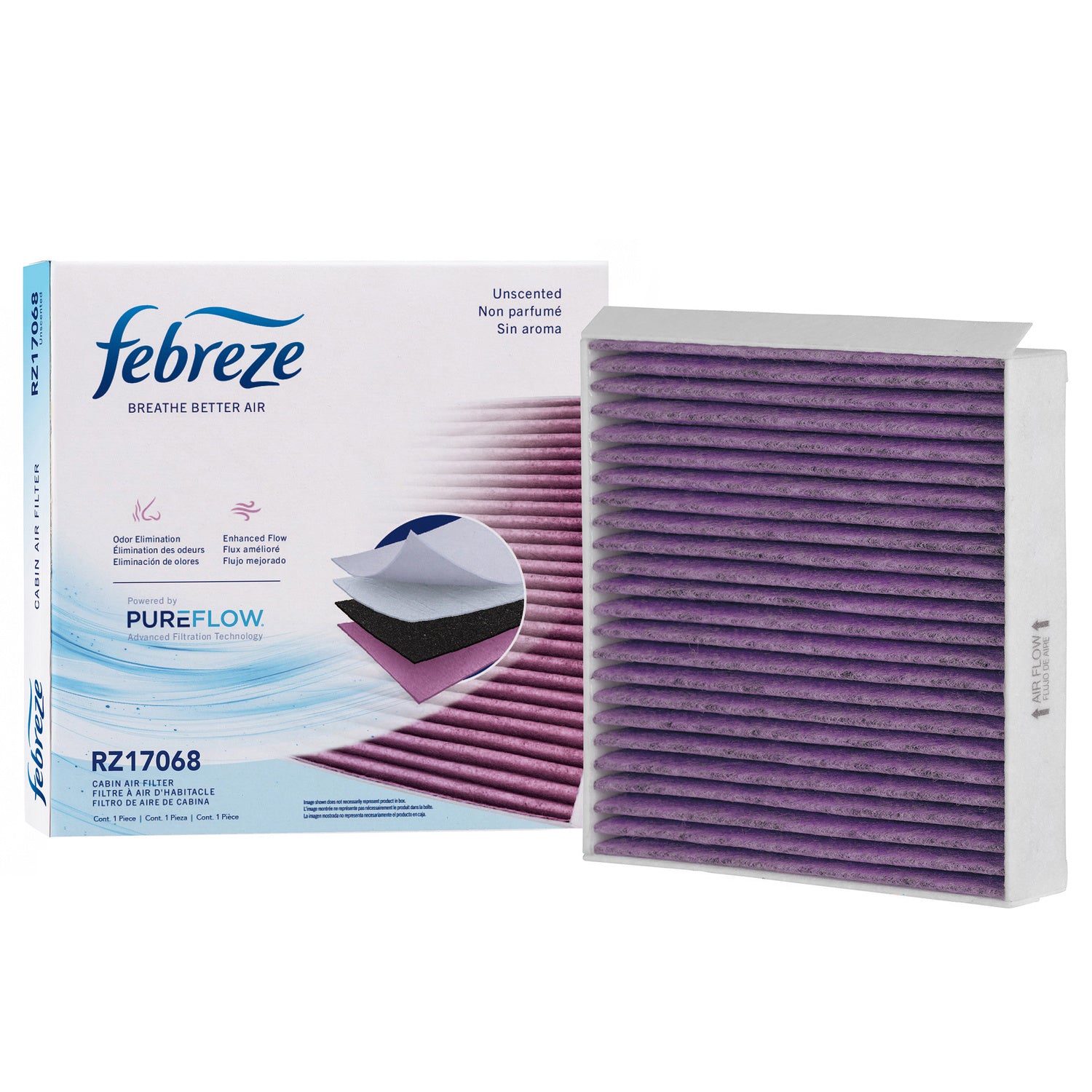 Febreze Odor Control Cabin Air Filter by PUREFLOW RZ17068 | Fits 2024 Mercedes-Benz Maybach GLS600