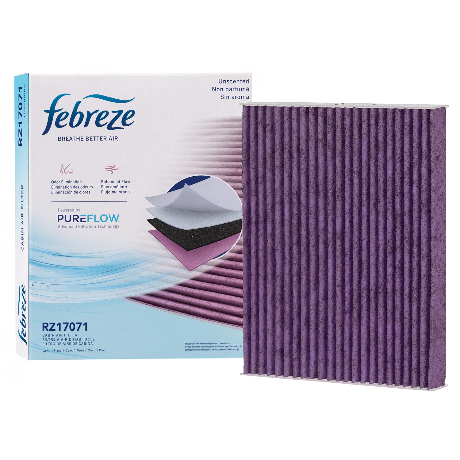 Febreze Odor Control Cabin Air Filter by PUREFLOW RZ17071 | Fits 2007 Hyundai Tucson