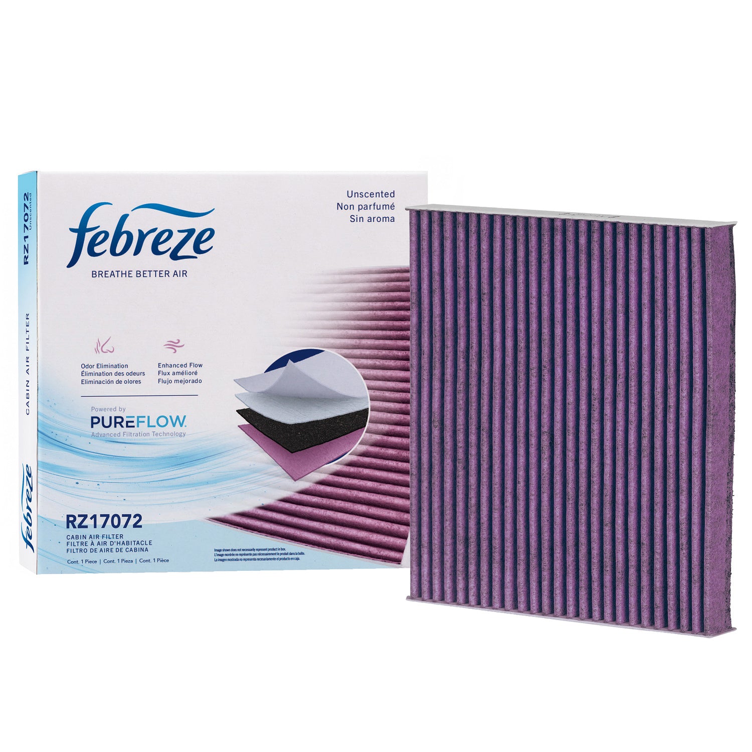 Febreze Odor Control Cabin Air Filter by PUREFLOW RZ17072 | Fits 2023 Ram 4000