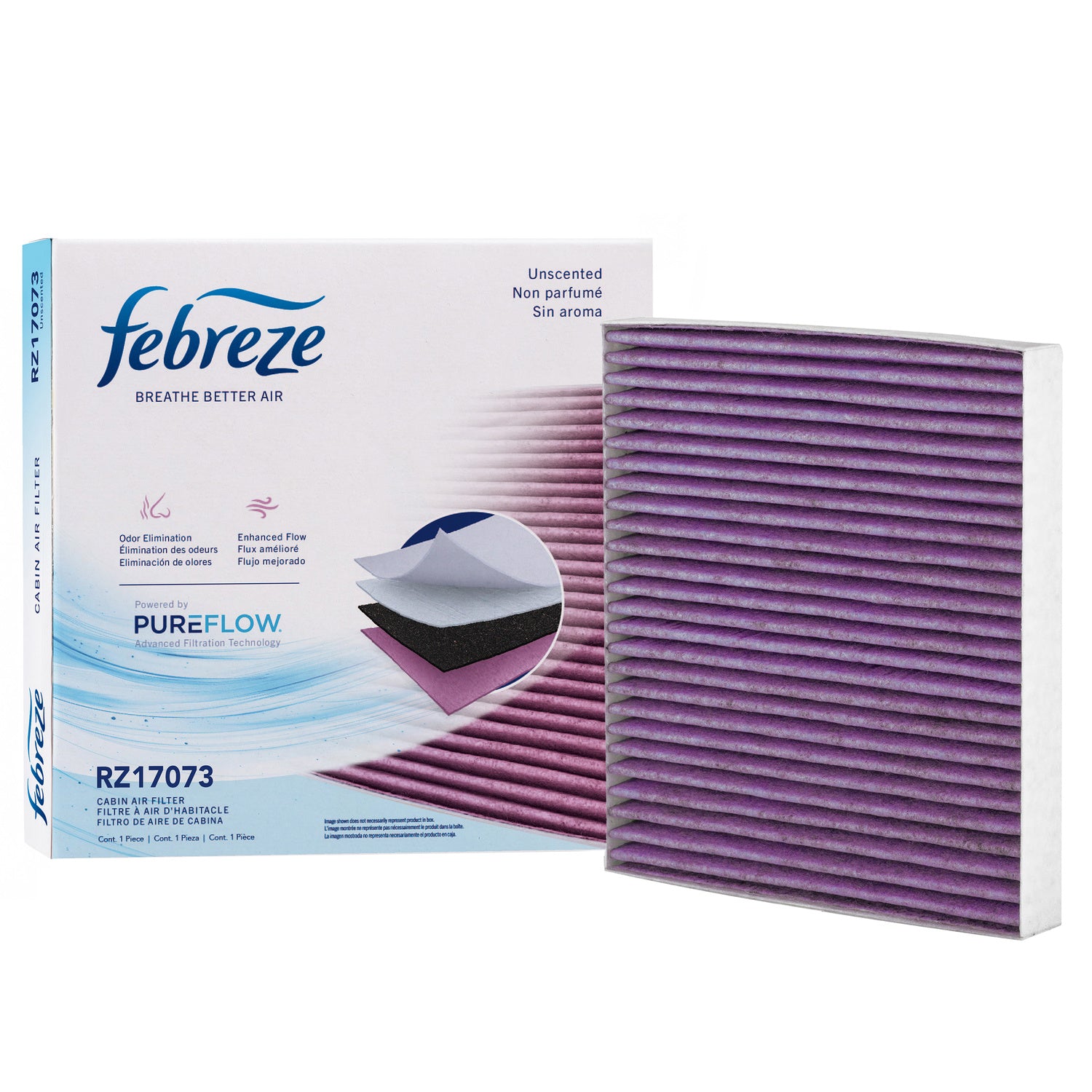 Febreze Odor Control Cabin Air Filter by PUREFLOW RZ17073 | Fits 2019 Dodge Journey