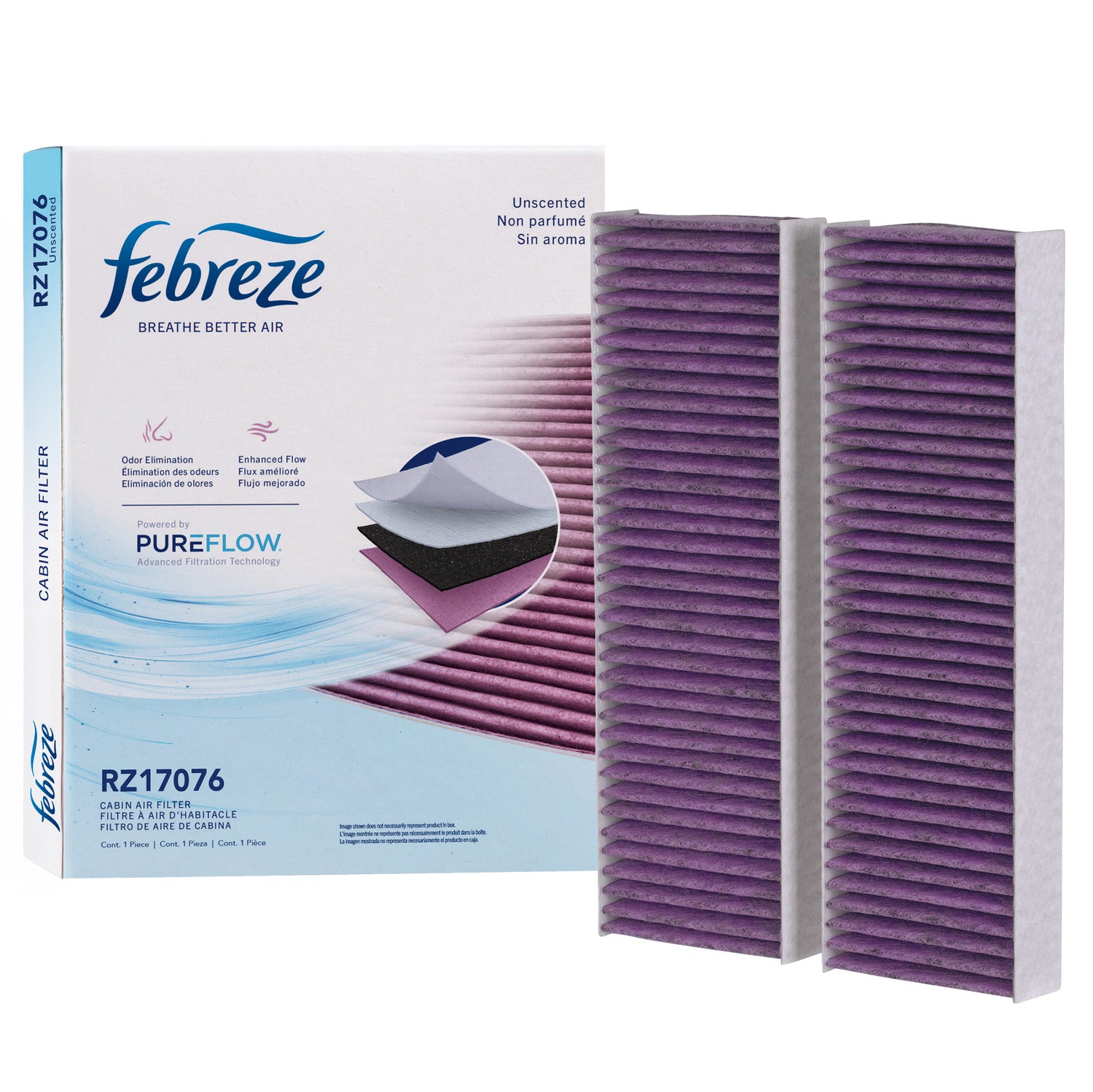 Febreze Odor Control Cabin Air Filter by PUREFLOW RZ17076 | Fits 1999 Acura TL