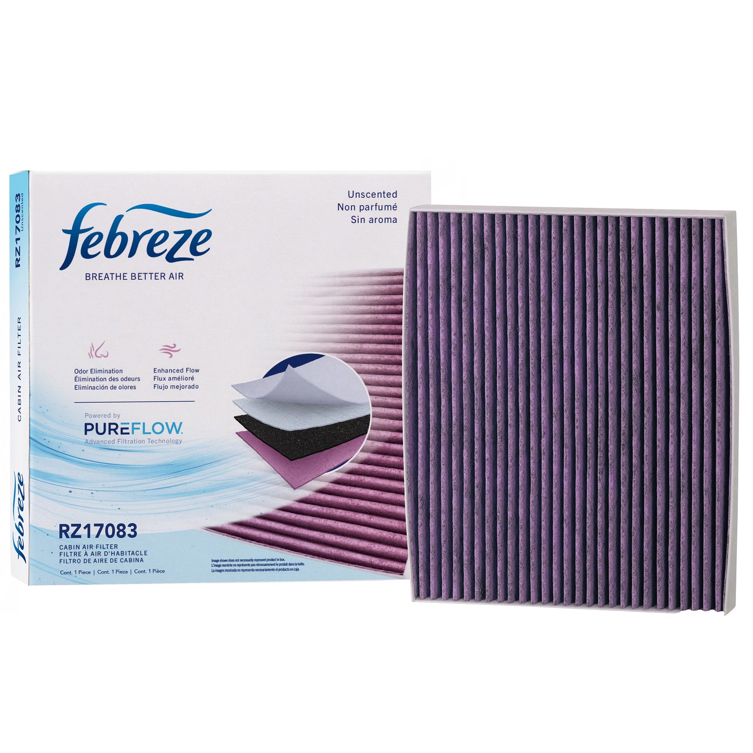 Febreze Odor Control Cabin Air Filter by PUREFLOW RZ17083 | Fits 2021 Hyundai Ioniq