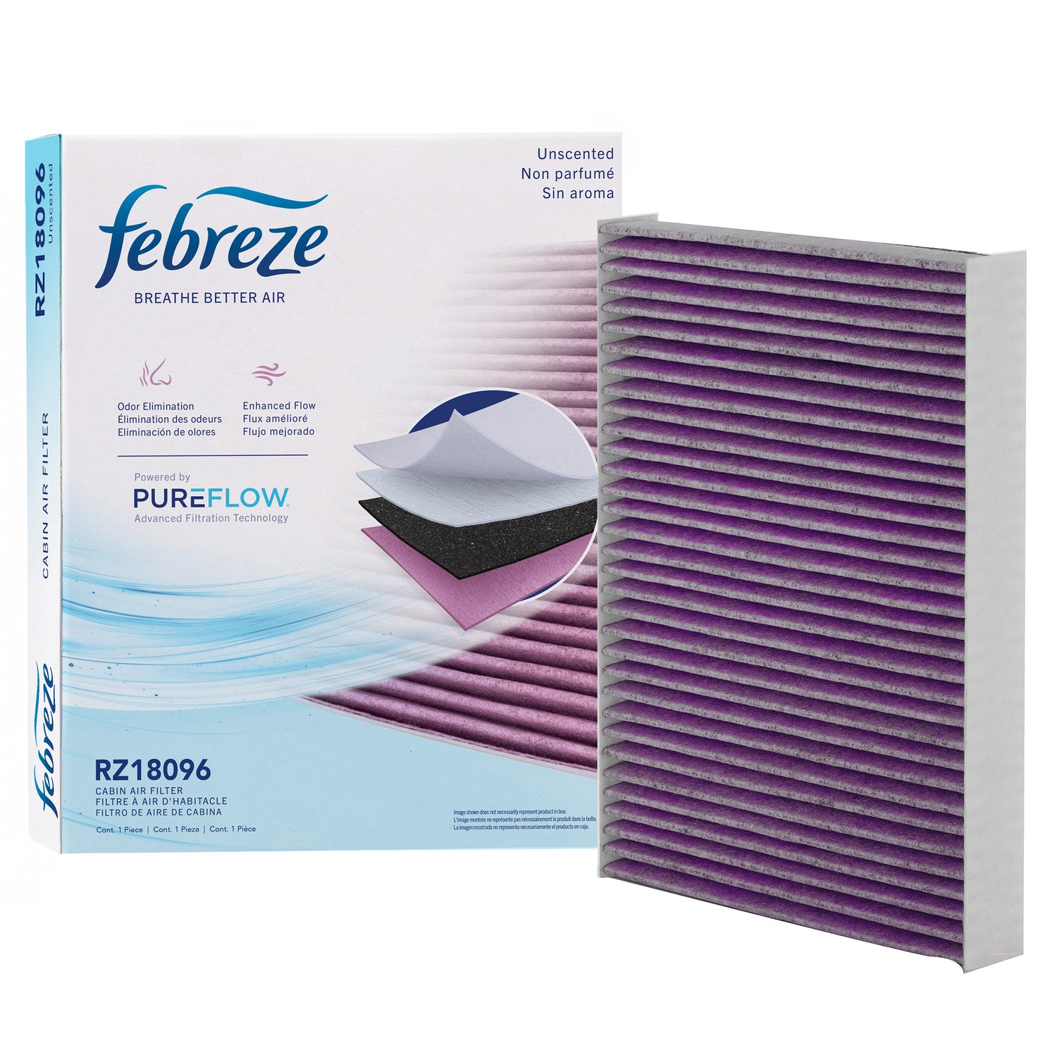 Febreze Odor Control Cabin Air Filter by PUREFLOW RZ18096 | Fits 2020 Kia Sorento