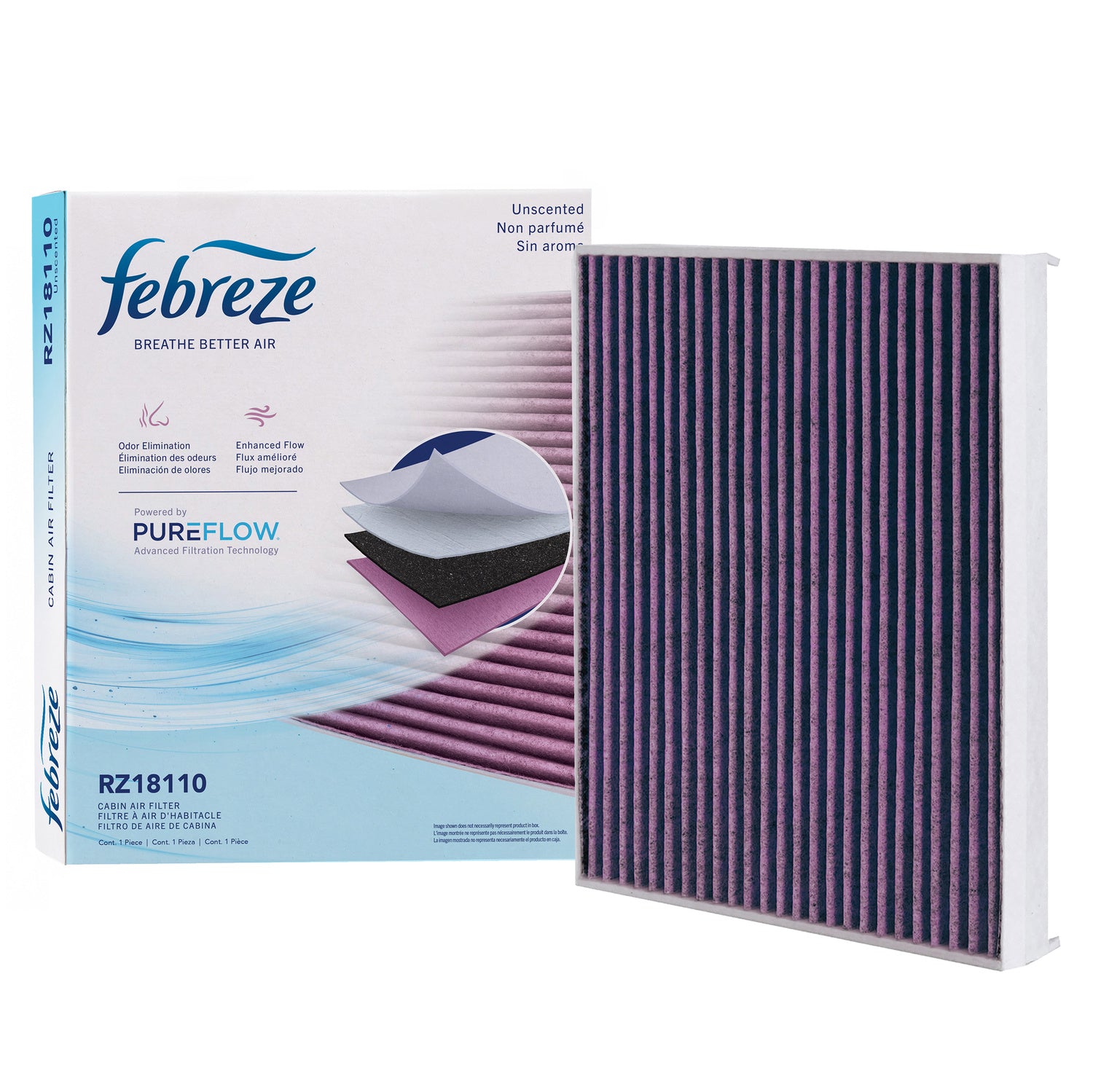 Febreze Odor Control Cabin Air Filter by PUREFLOW RZ18110 | Fits 2021 Ford Lobo