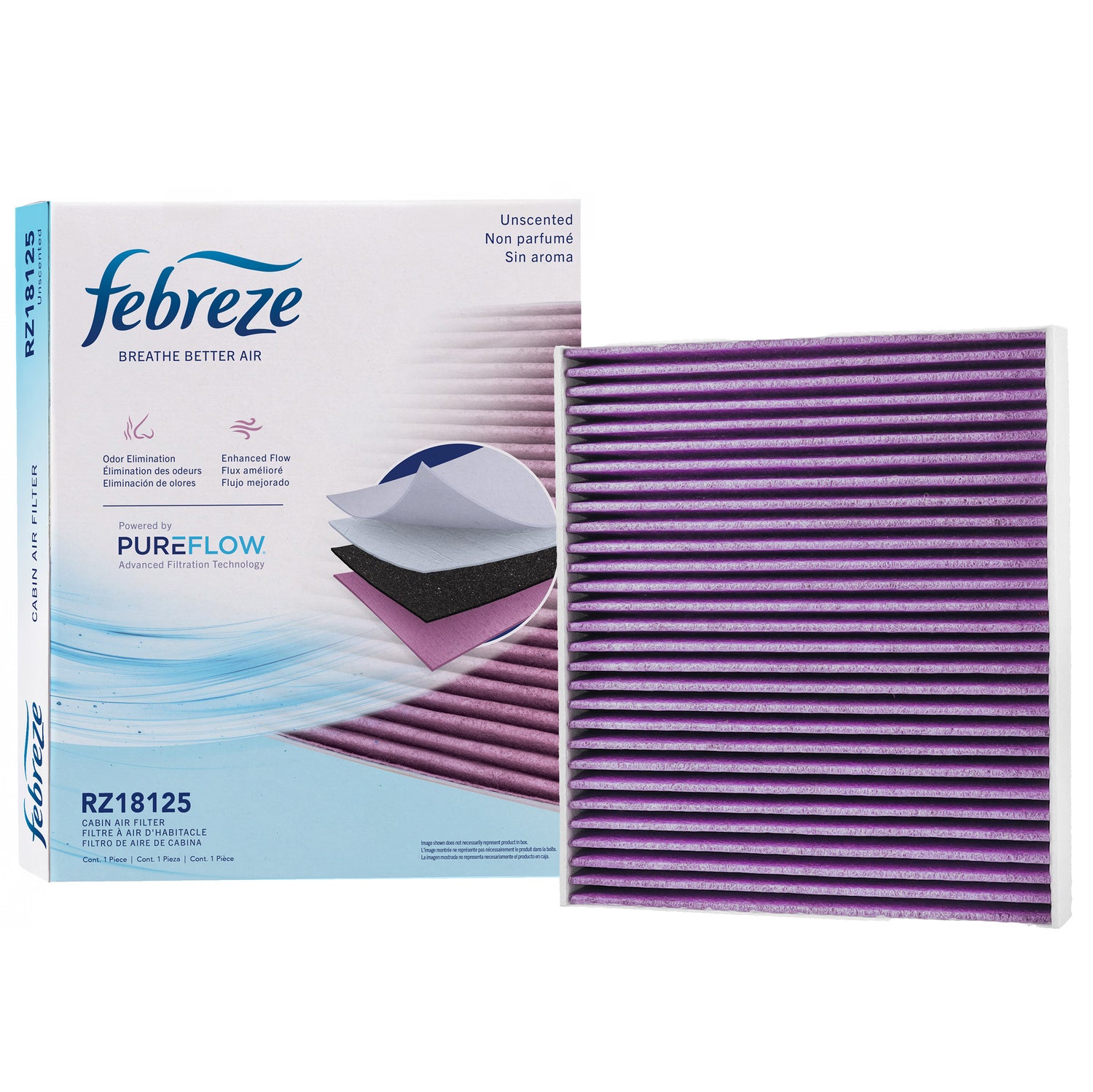 Febreze Odor Control Cabin Air Filter by PUREFLOW RZ18125 | Fits 2023 Rivian R1T