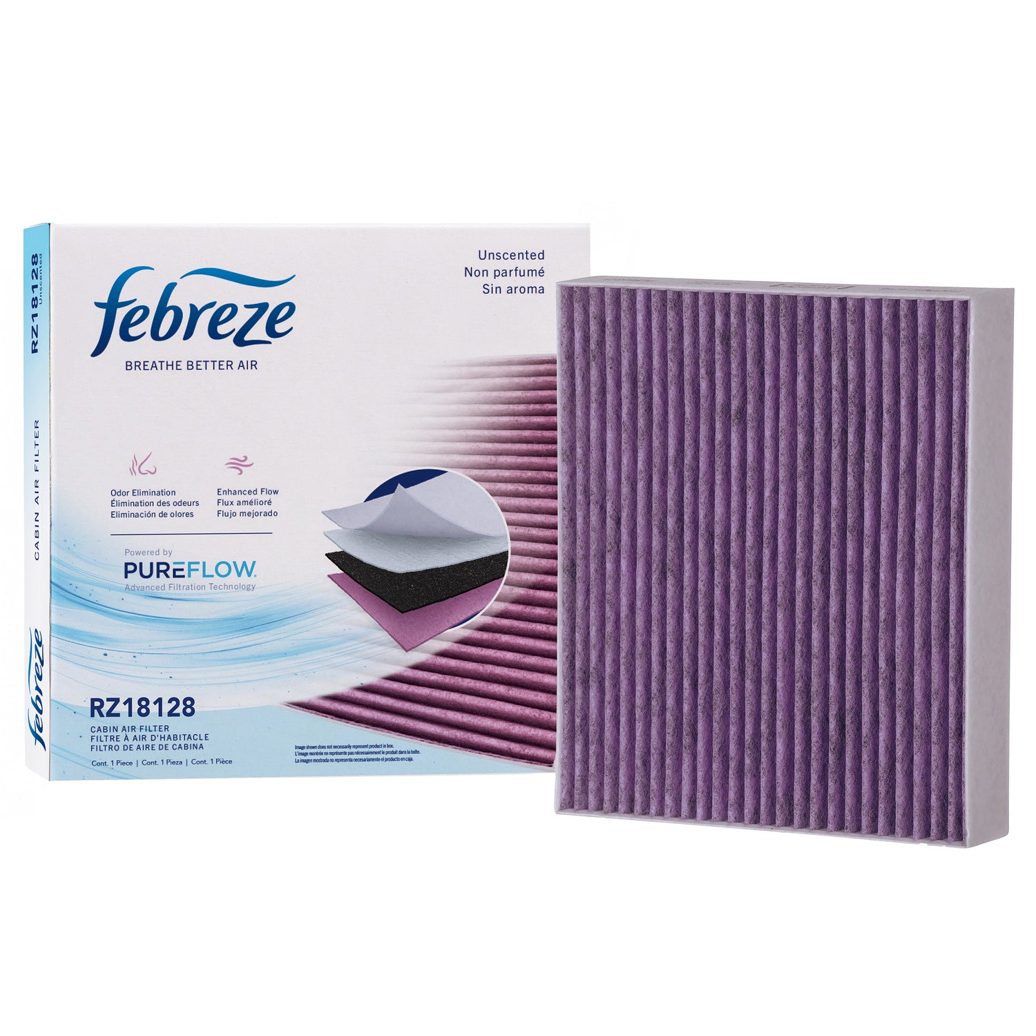 Febreze Odor Control Cabin Air Filter by PUREFLOW RZ18128 | Fits 2027 Kia K4