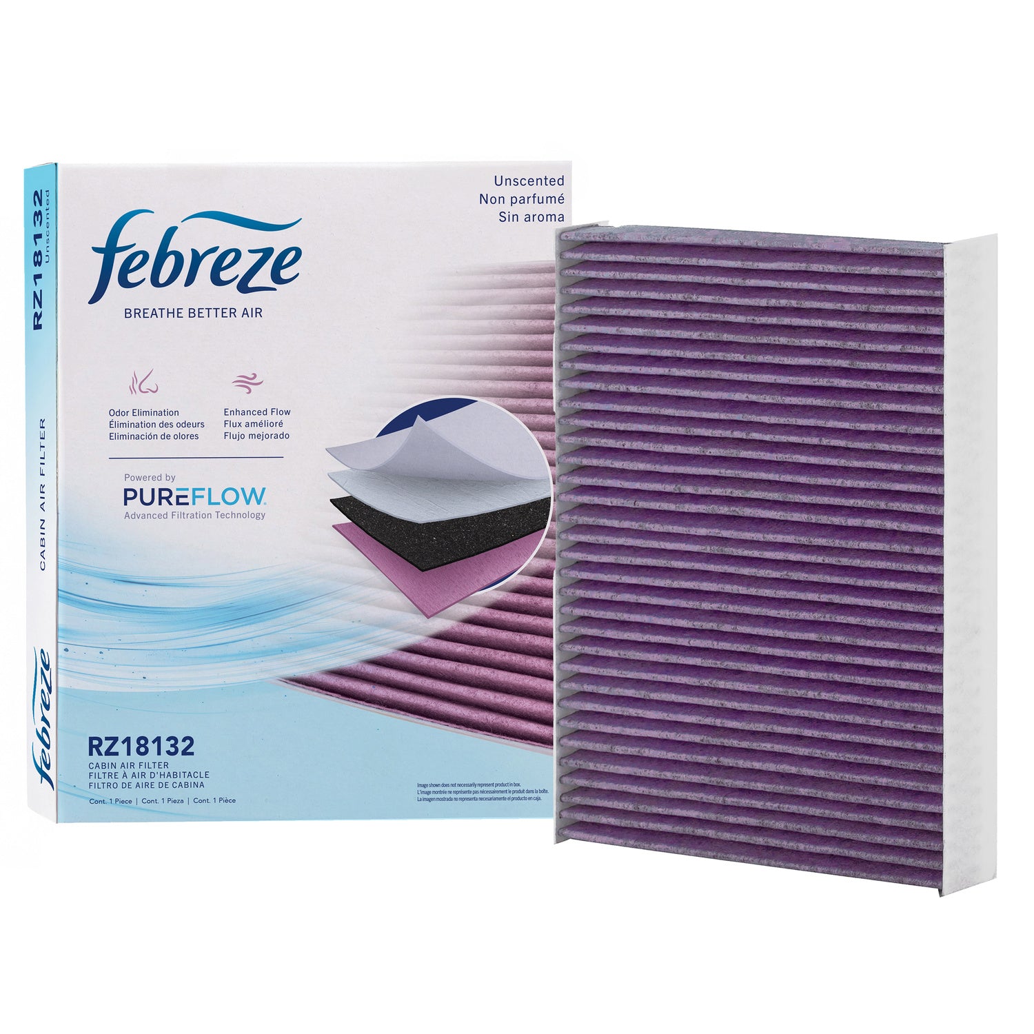 Febreze Odor Control Cabin Air Filter by PUREFLOW RZ18132 | Fits 2012 Kia Sorento