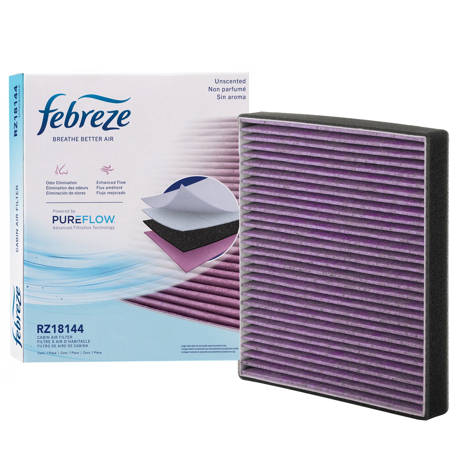 Febreze Odor Control Cabin Air Filter by PUREFLOW RZ18144 | Fits 2016 Kia K900