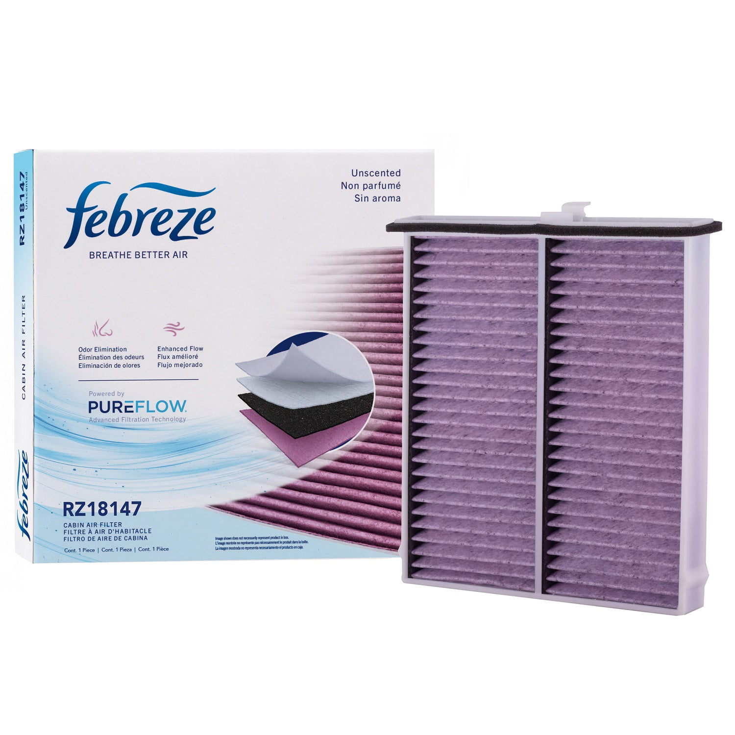 Febreze Odor Control Cabin Air Filter by PUREFLOW RZ18147 | Fits 2021 Mazda CX-5