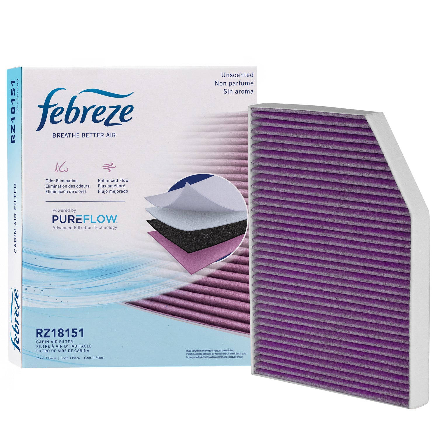 Febreze Odor Control Cabin Air Filter by PUREFLOW RZ18151 | Fits 2022 BMW 330i
