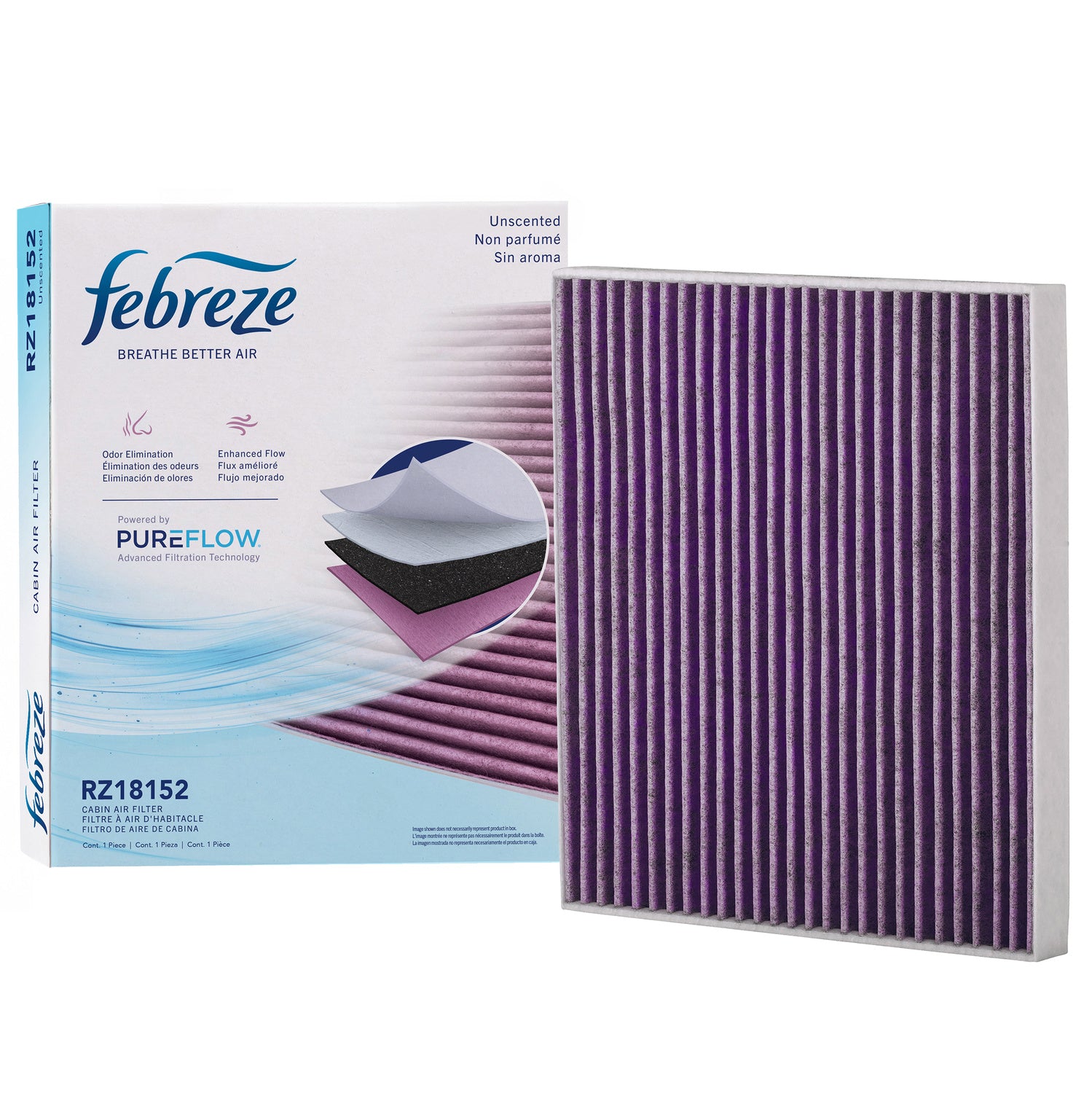 Febreze Odor Control Cabin Air Filter by PUREFLOW RZ18152 | Fits 2011 Chevrolet HHR