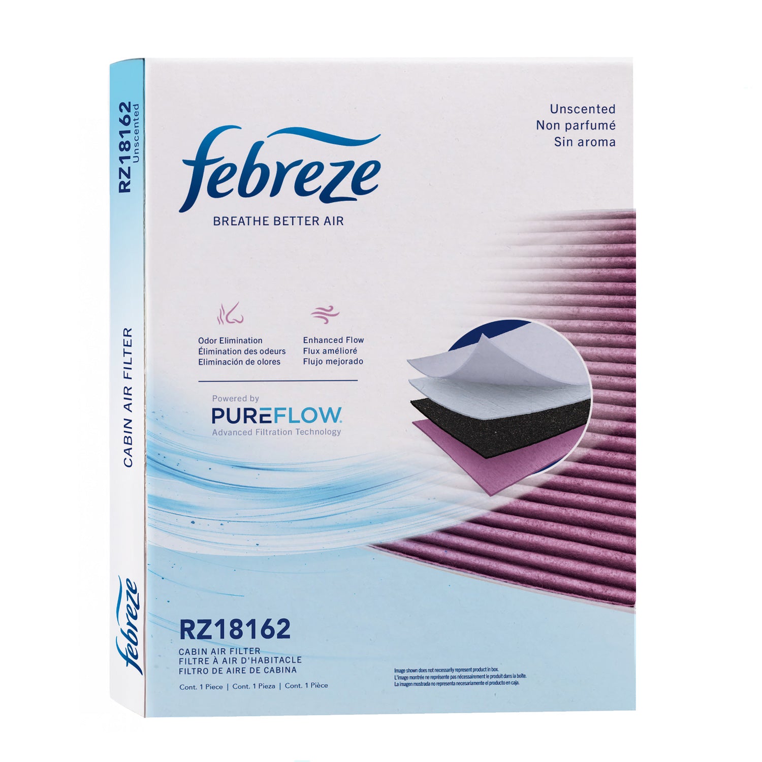 Febreze Odor Control Cabin Air Filter by PUREFLOW RZ18162 | Fits 2022 Porsche Cayenne