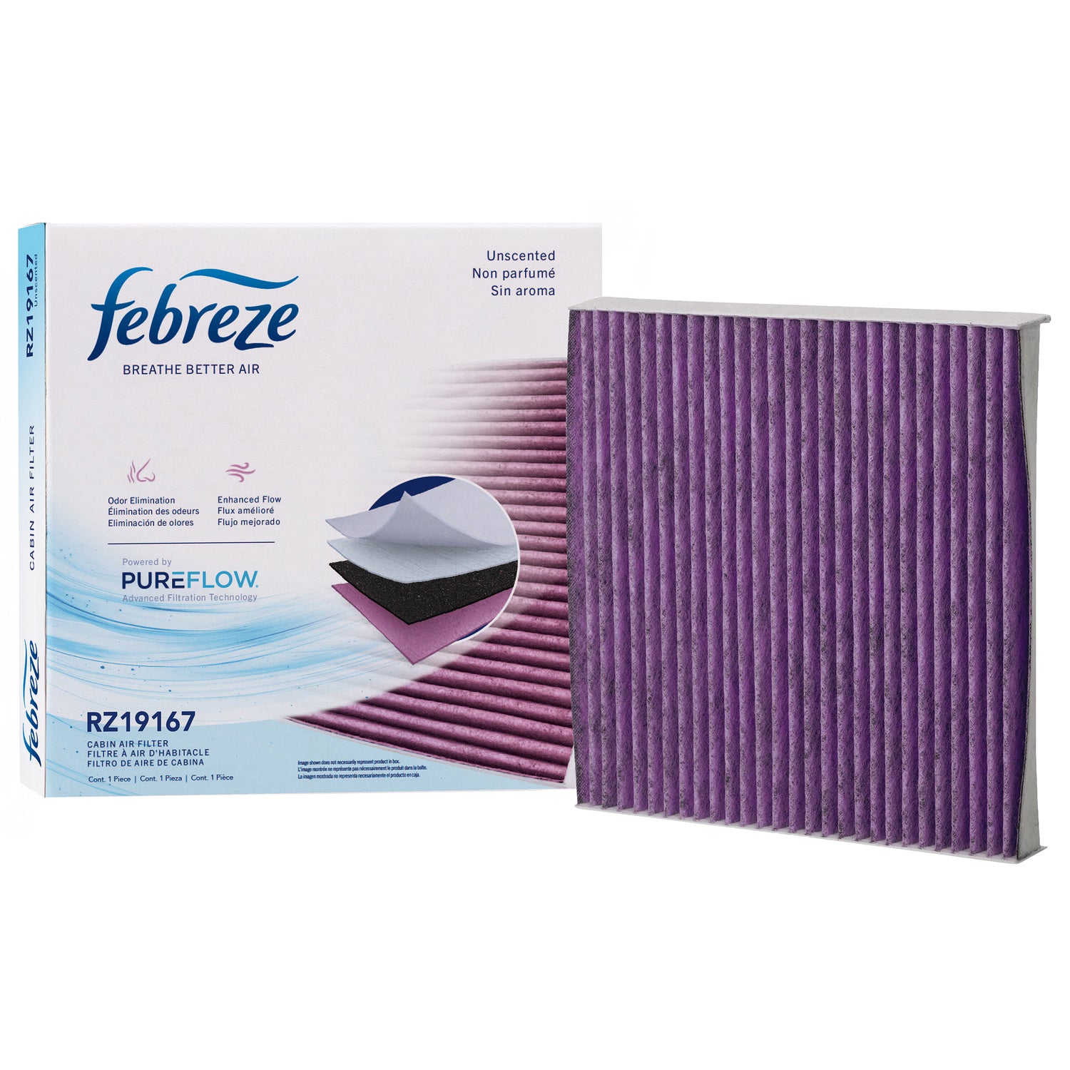 Febreze Odor Control Cabin Air Filter by PUREFLOW RZ19167 | Fits 2016 Acura RDX