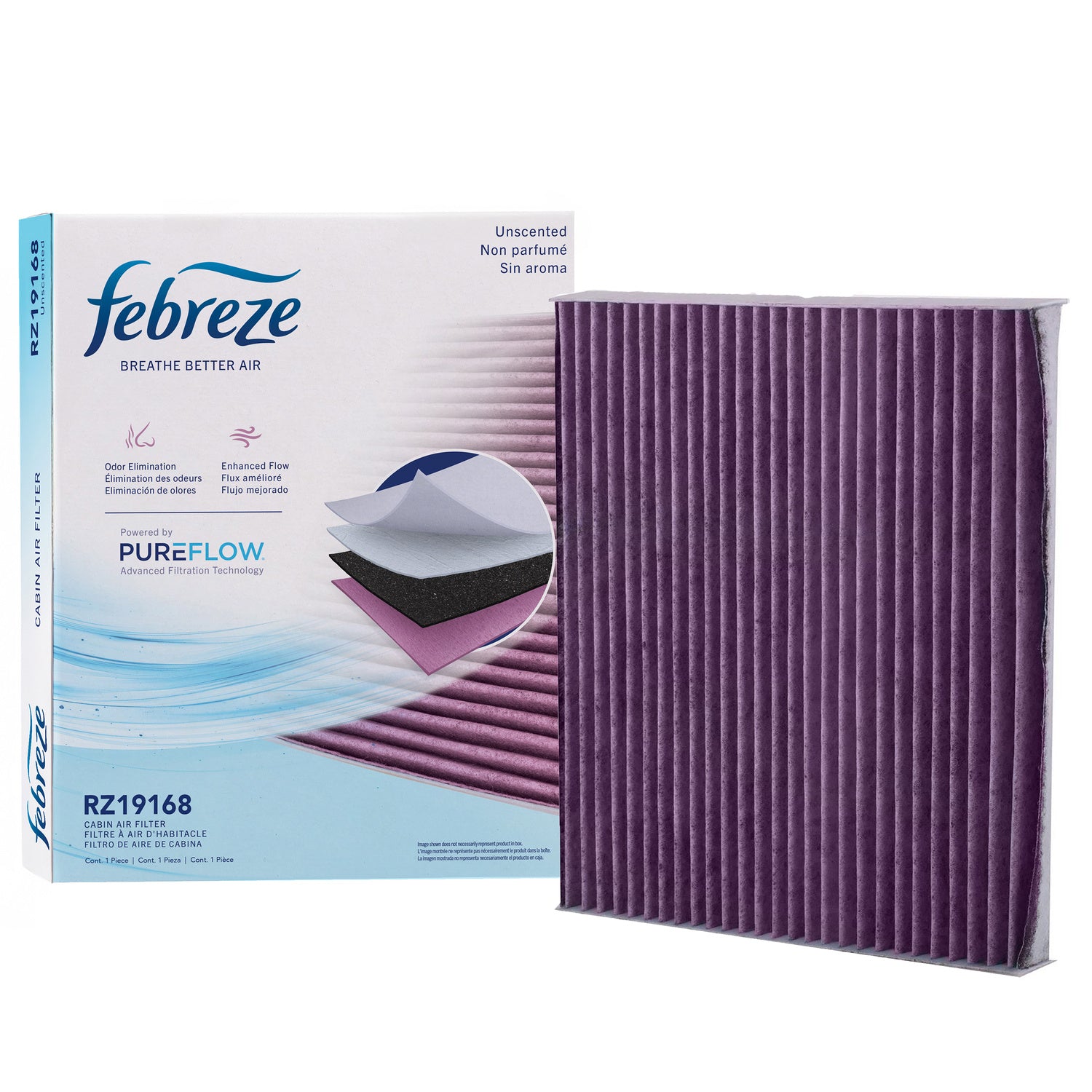 Febreze Odor Control Cabin Air Filter by PUREFLOW RZ19168 | Fits 2012 Chevrolet Captiva Sport