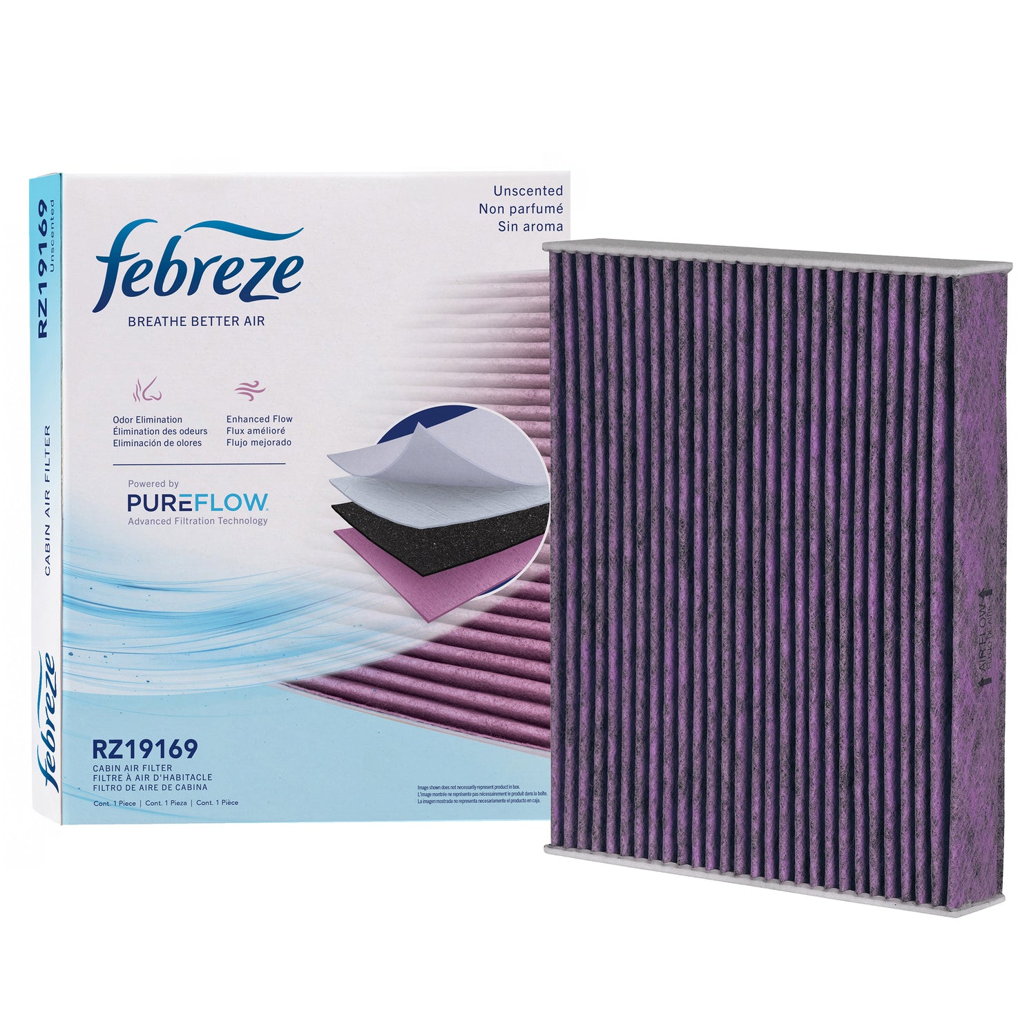 Febreze Odor Control Cabin Air Filter by PUREFLOW RZ19169 | Fits 2027 Lincoln Navigator