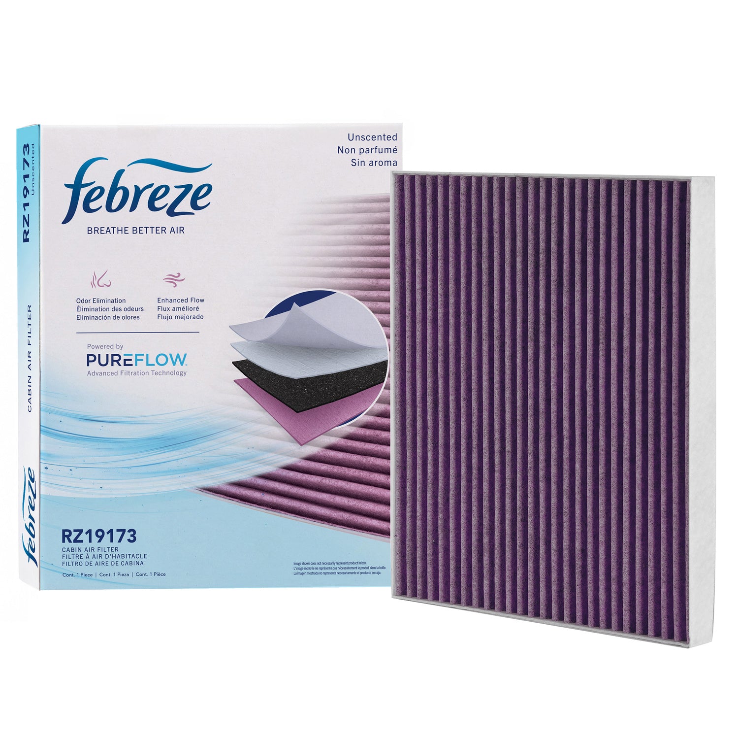 Febreze Odor Control Cabin Air Filter by PUREFLOW RZ19173 | Fits 2026 Chrysler Voyager