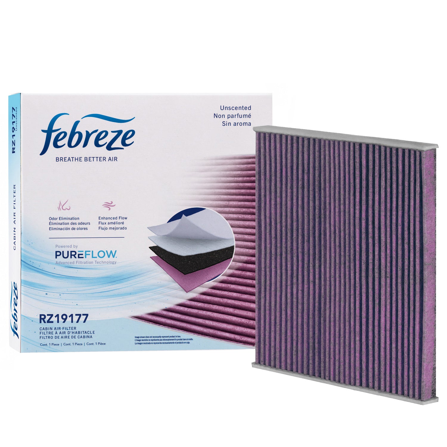 Febreze Odor Control Cabin Air Filter by PUREFLOW RZ19177 | Fits 2020 Jeep Cherokee